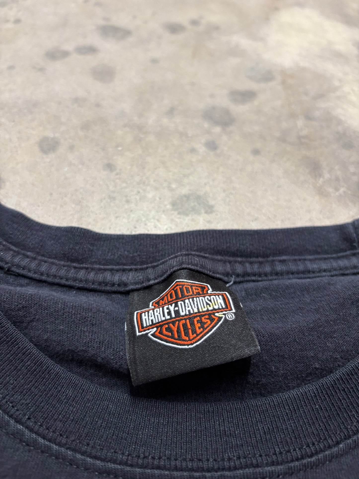 Vintage Harley Davidson Flame Shield long sleeve shirt XXL