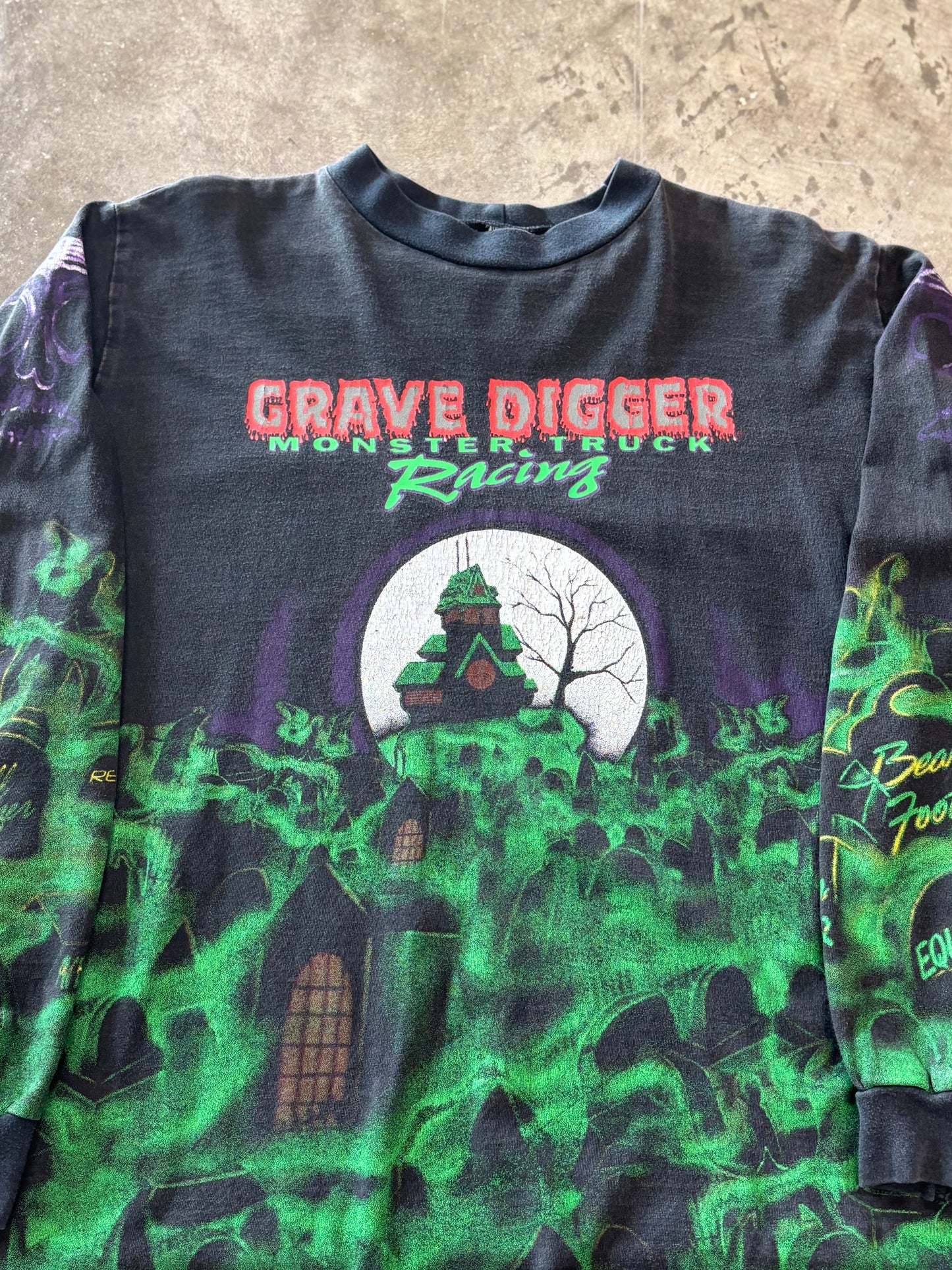 Vintage Gravedigger long sleeve size medium