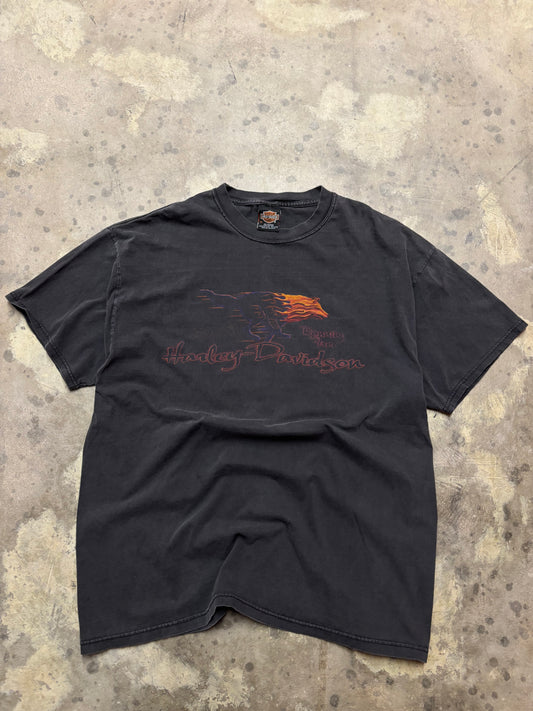Vintage Harley Davidson flame Eagle shirt size XL