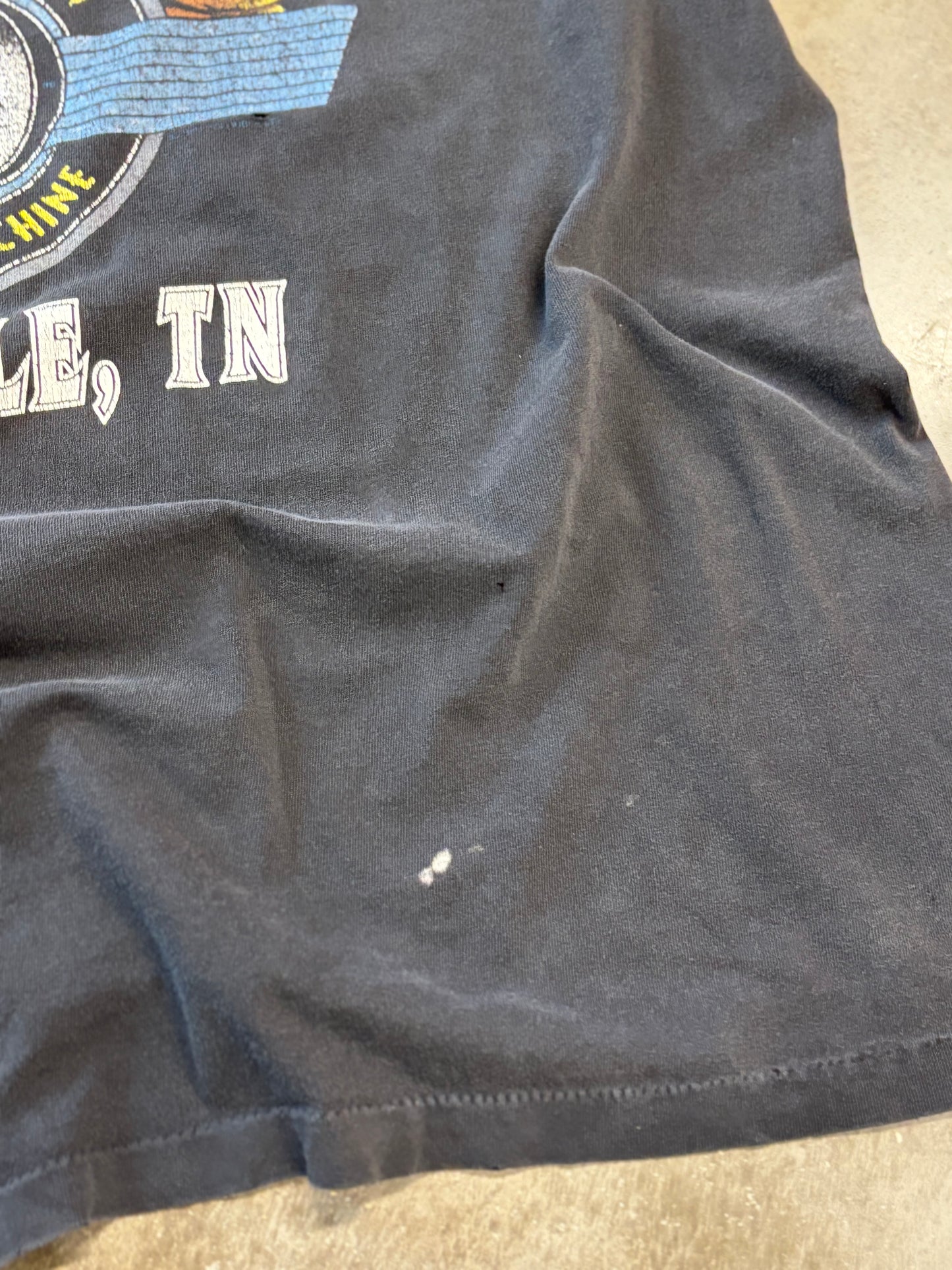 Vintage Harley Davidson Thrashed chrome and steel shirt size extra large