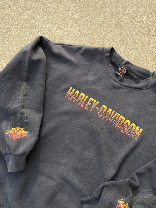 Vintage Harley Davidson Flame sweatshirt size XL