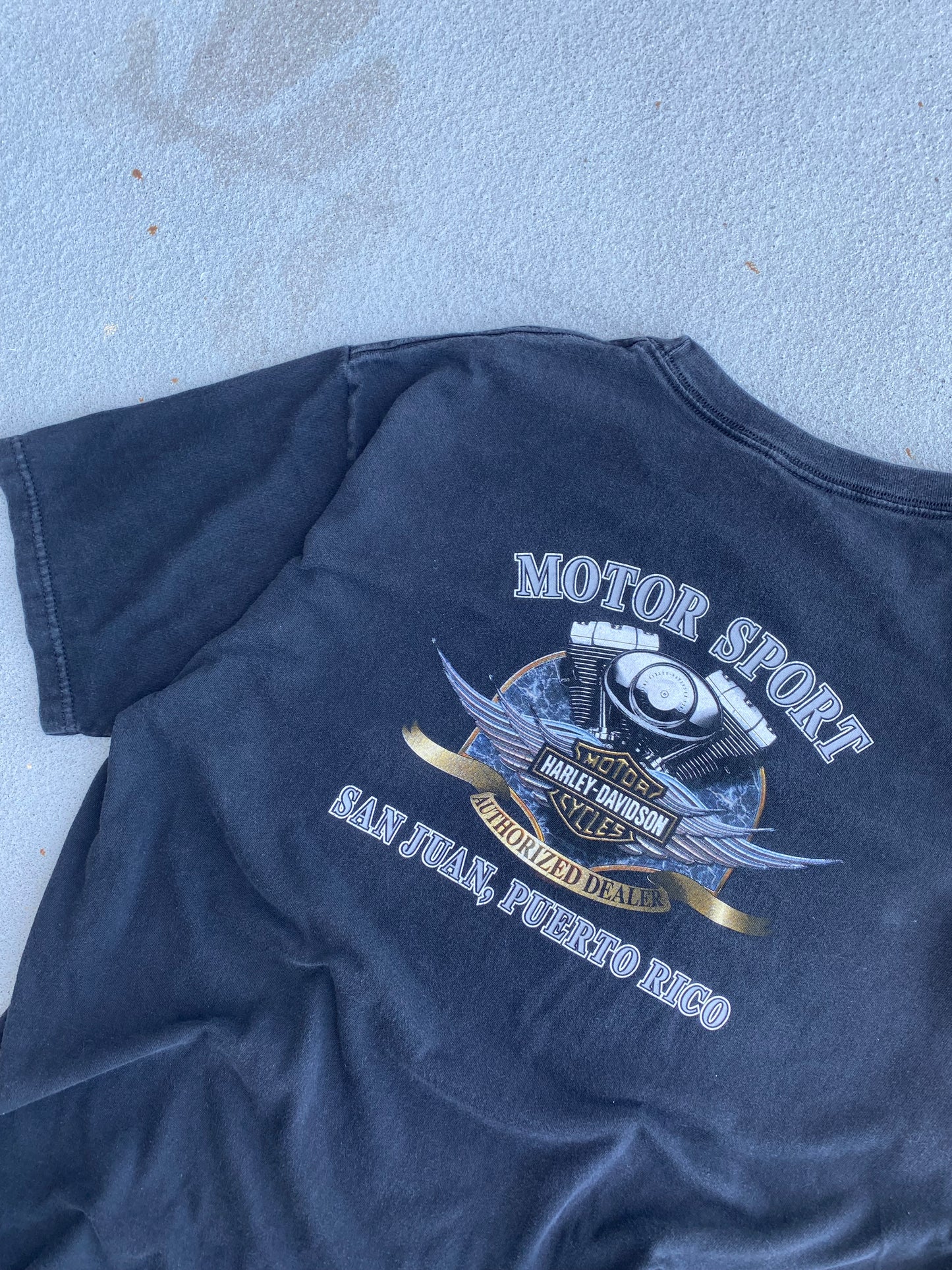 Vintage Harley Lightning Eagle Shirt Size Extra Large