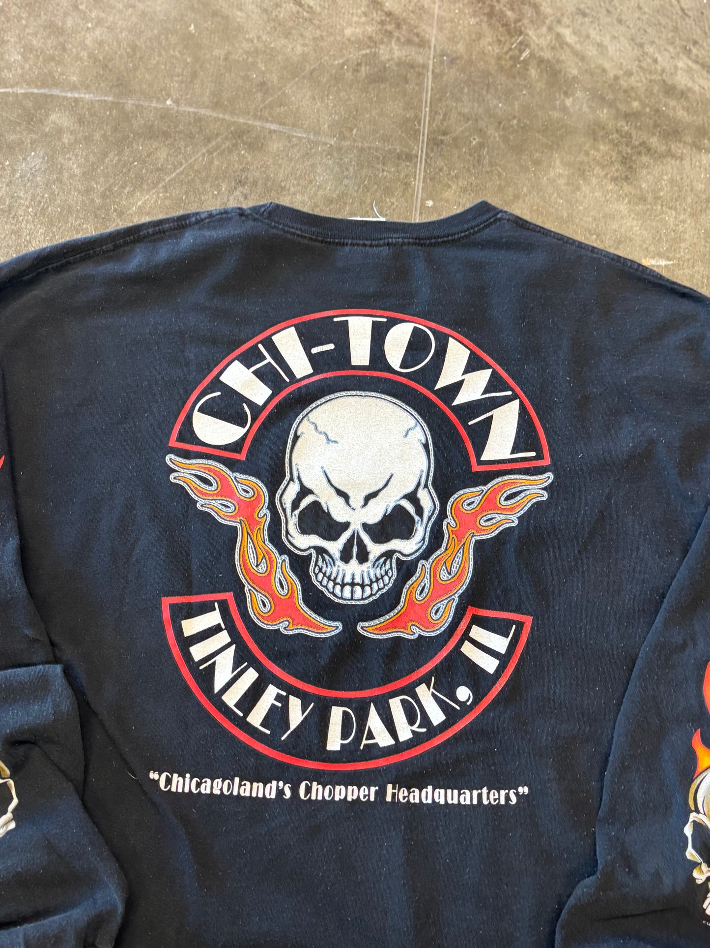 Vintage Skull long sleeve Chicago size xxl