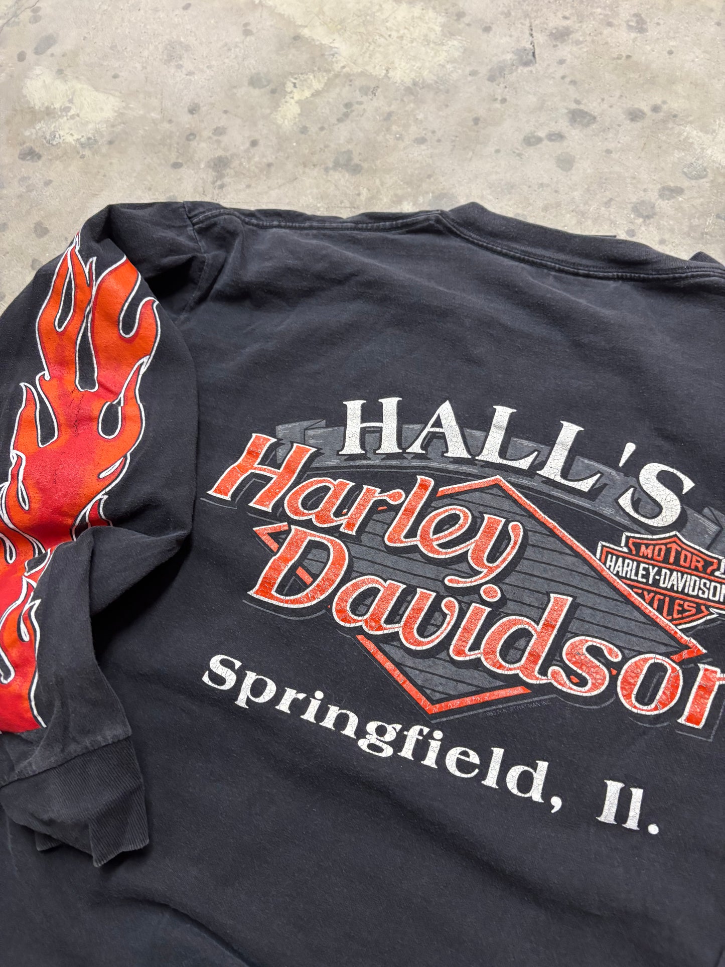 Vintage Harley Davidson Untamed Tiger longsleeve size extra large