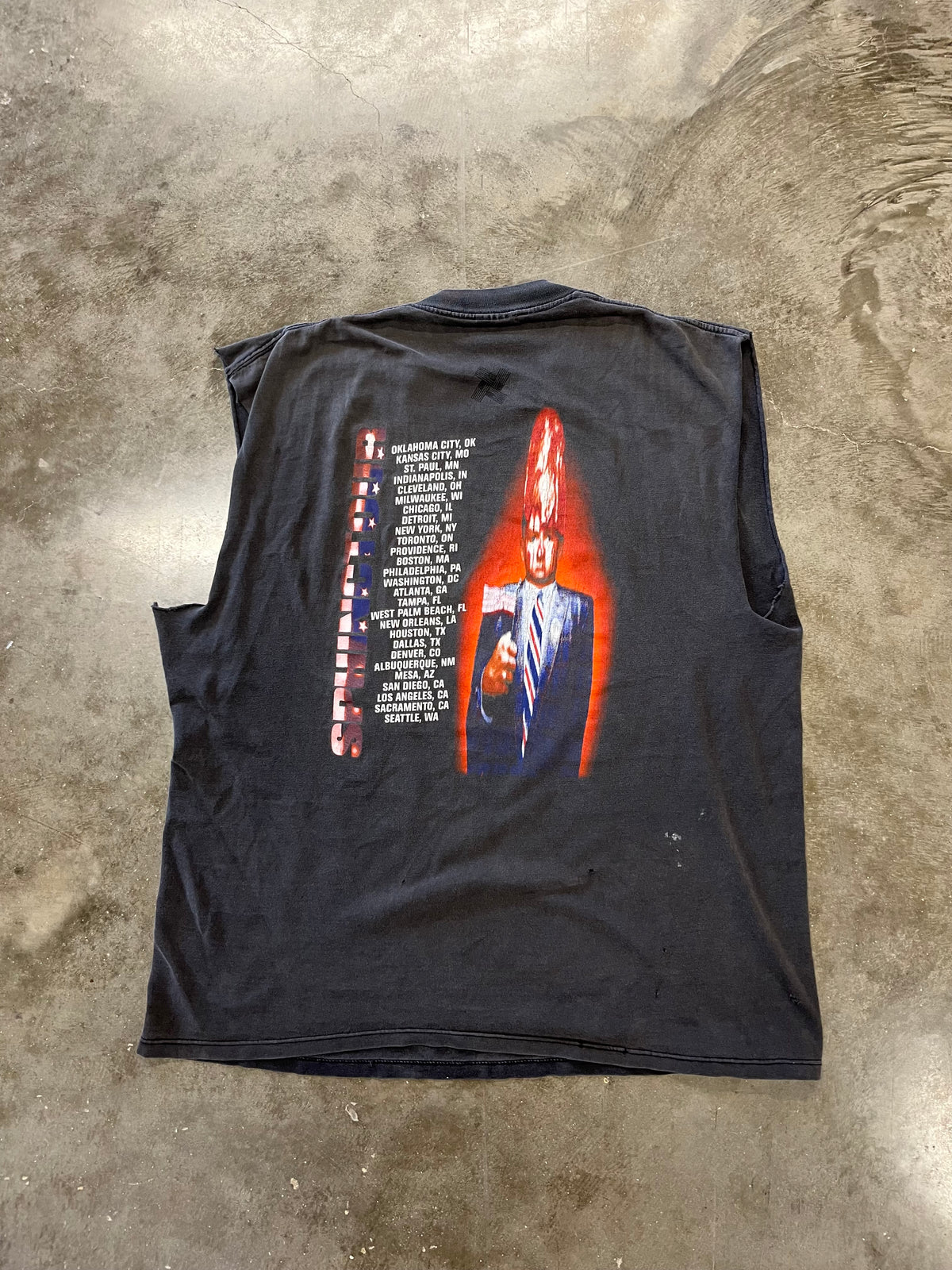 Vintage faded Ministry chopped band shirt size XXL