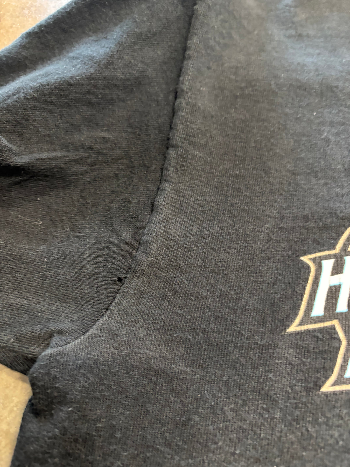 Vintage Harley Davidson Blue Flame long sleeve size large