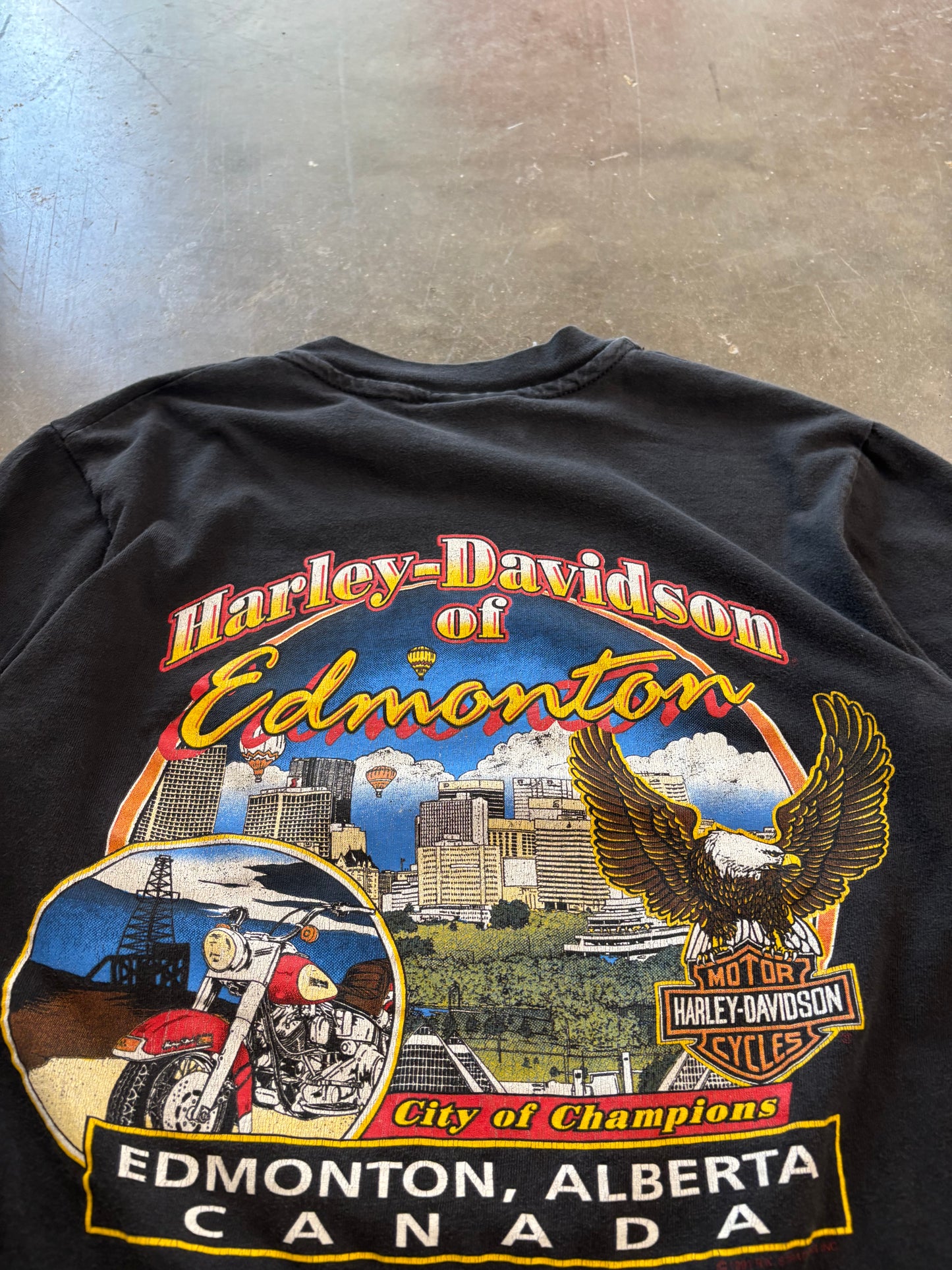 Vintage Harley Davidson Flame Ball shirt size medium