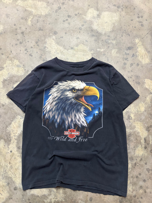 Vintage Harley Davidson 3D Emblem Eagle shirt size large
