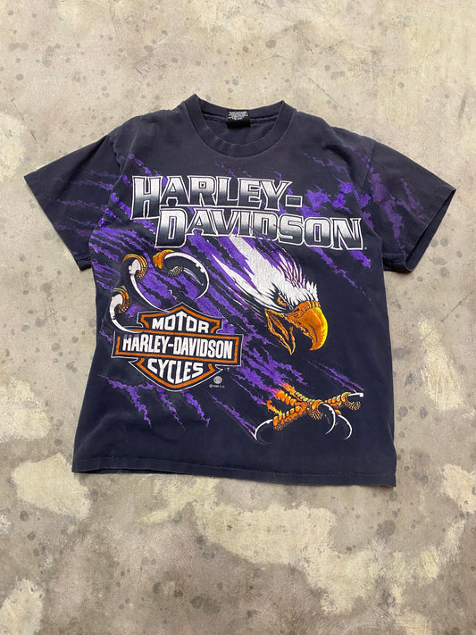 Vintage Harley Davidson Purple Soaring Eagle Size medium