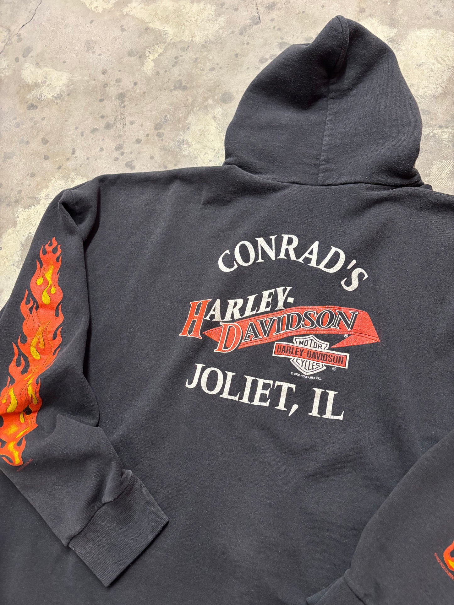 Vintage Harley Davidson Eagle Zip Up Size XXXL