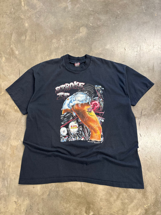 Vintage Biker Stroke it shirt size xxl