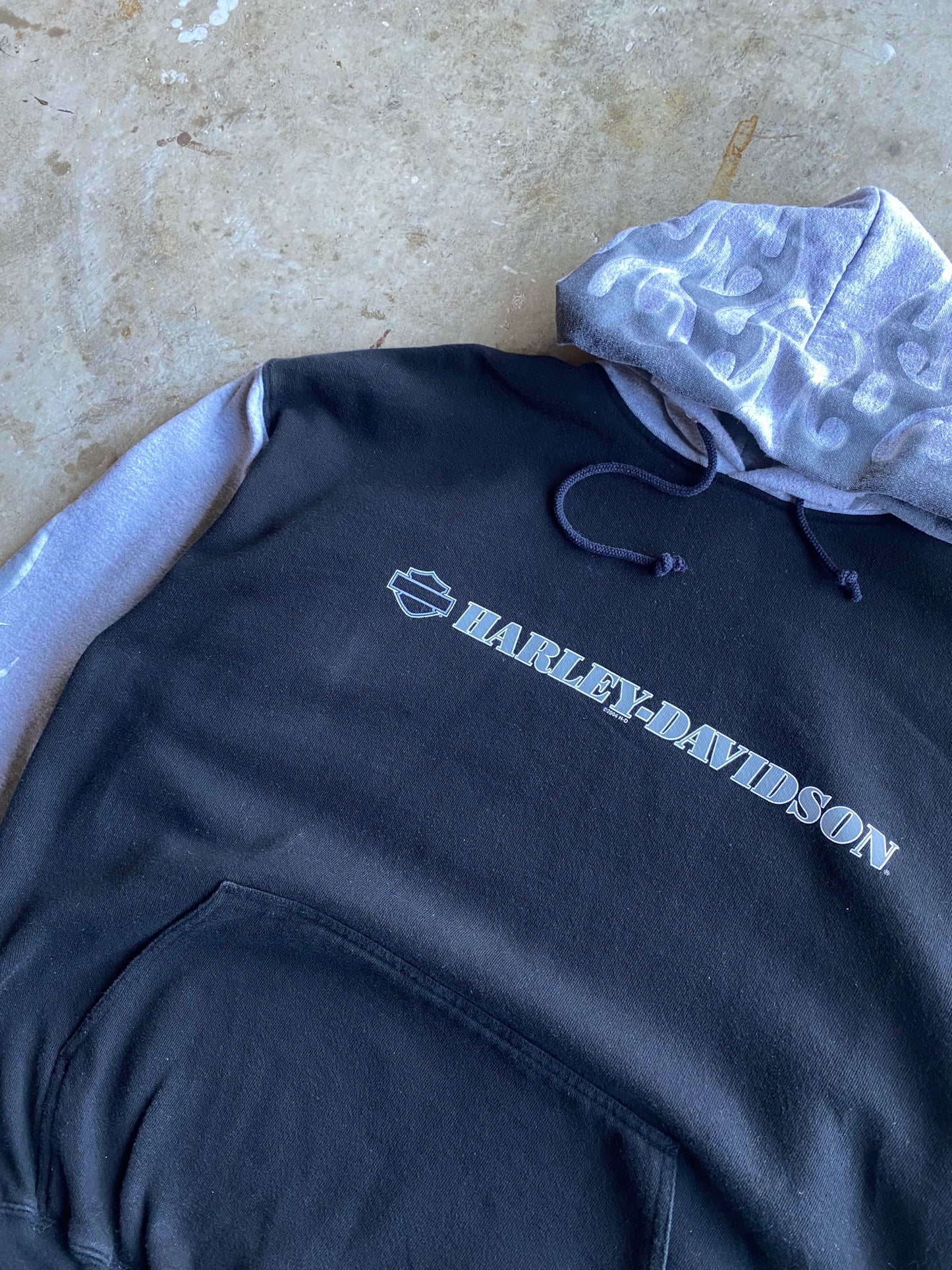 Vintage Harley Davidson Flaming Hoodie size XXL