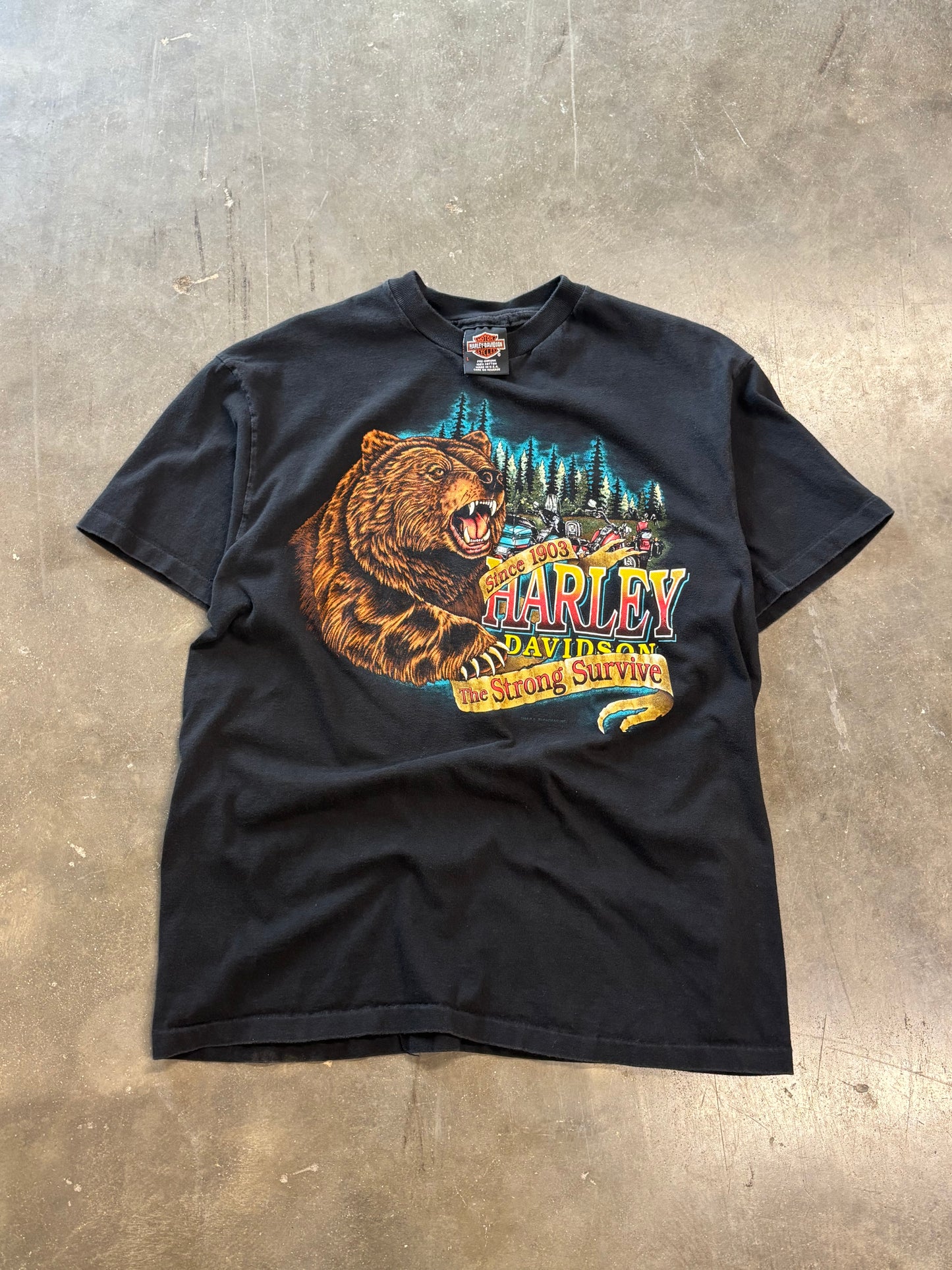 Vintage Harley Davidson The strong Survive shirt size large