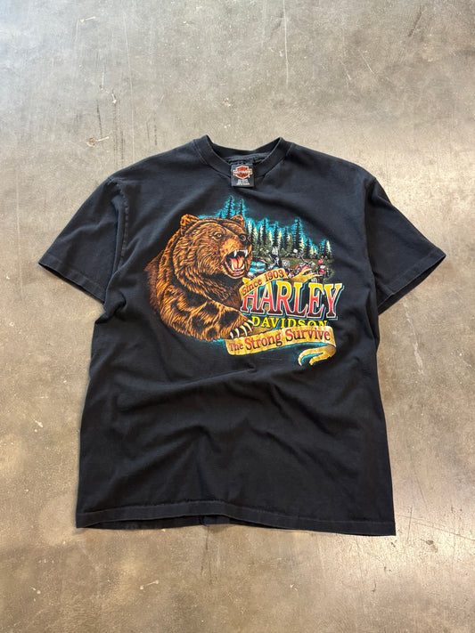 Vintage Harley Davidson The strong Survive shirt size large