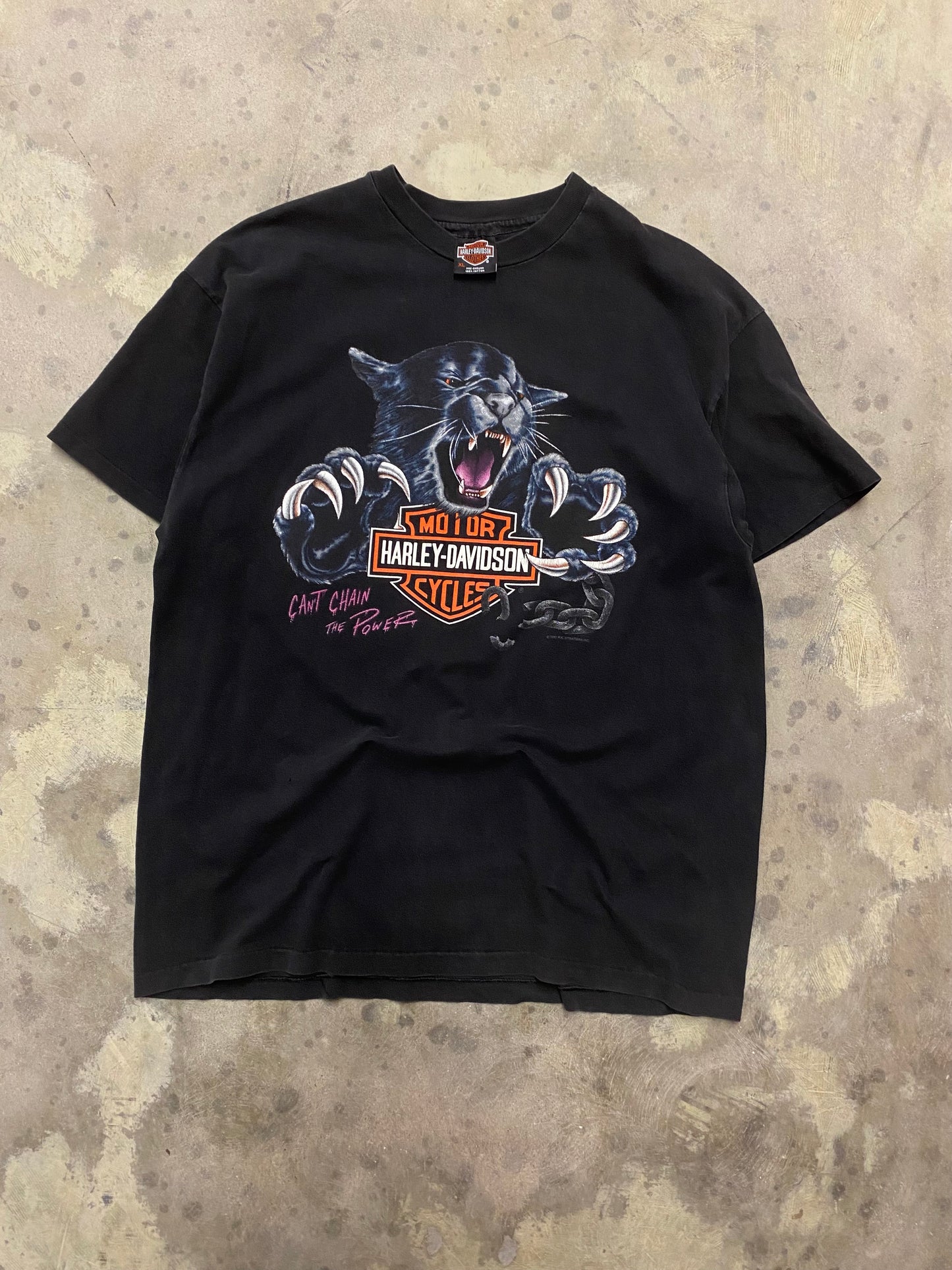 Vintage Harley Davidson candy chain the power shirt size extra large