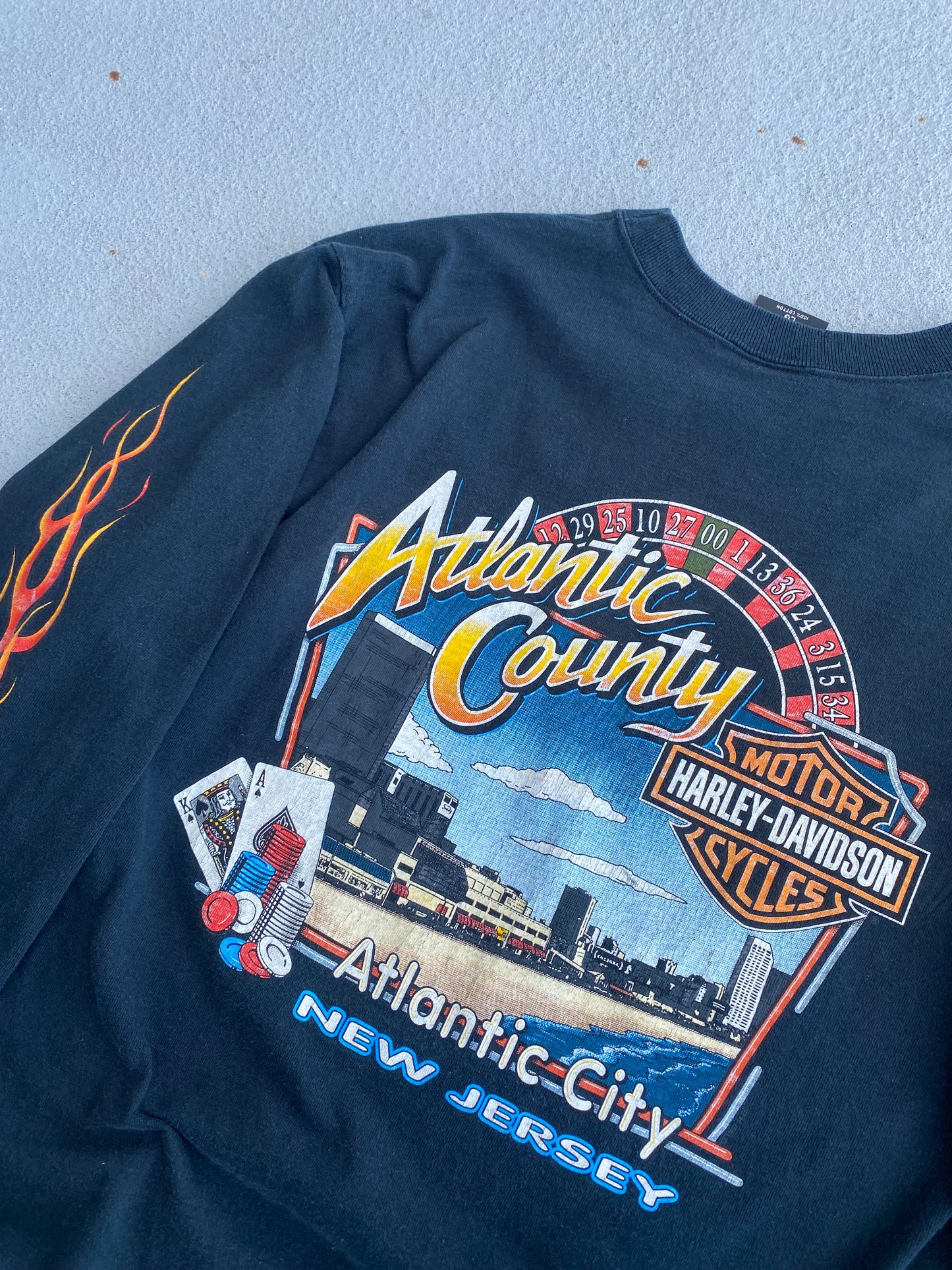 Vintage Harley Davidson Feel the Heat size large long sleeve