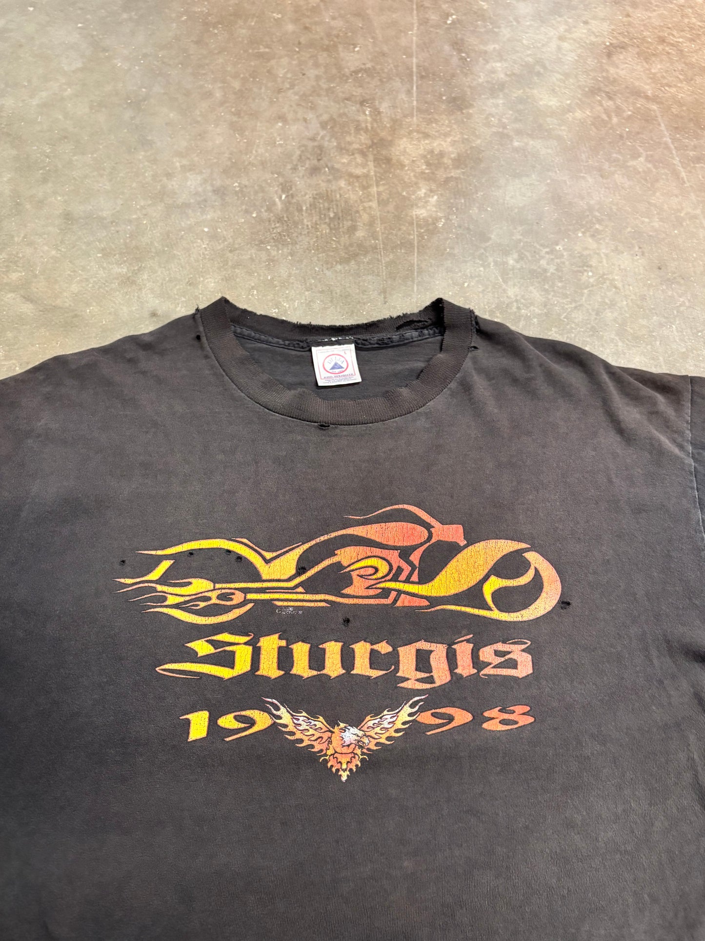 Vintage Thrashed Sturgisbiker shirt size large