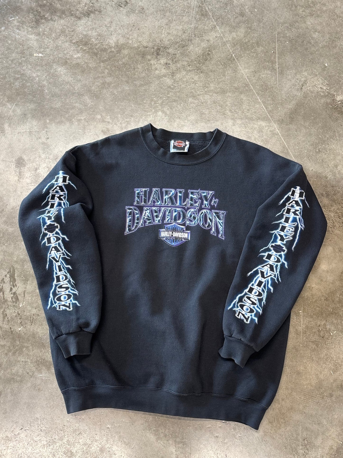 Vintage Harley Davidson Lightning sweatshirt size xl