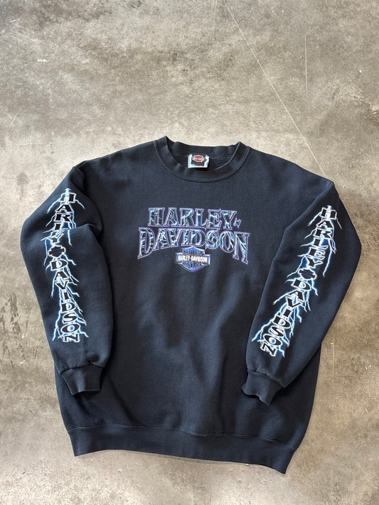Vintage Harley Davidson Lightning sweatshirt size xl