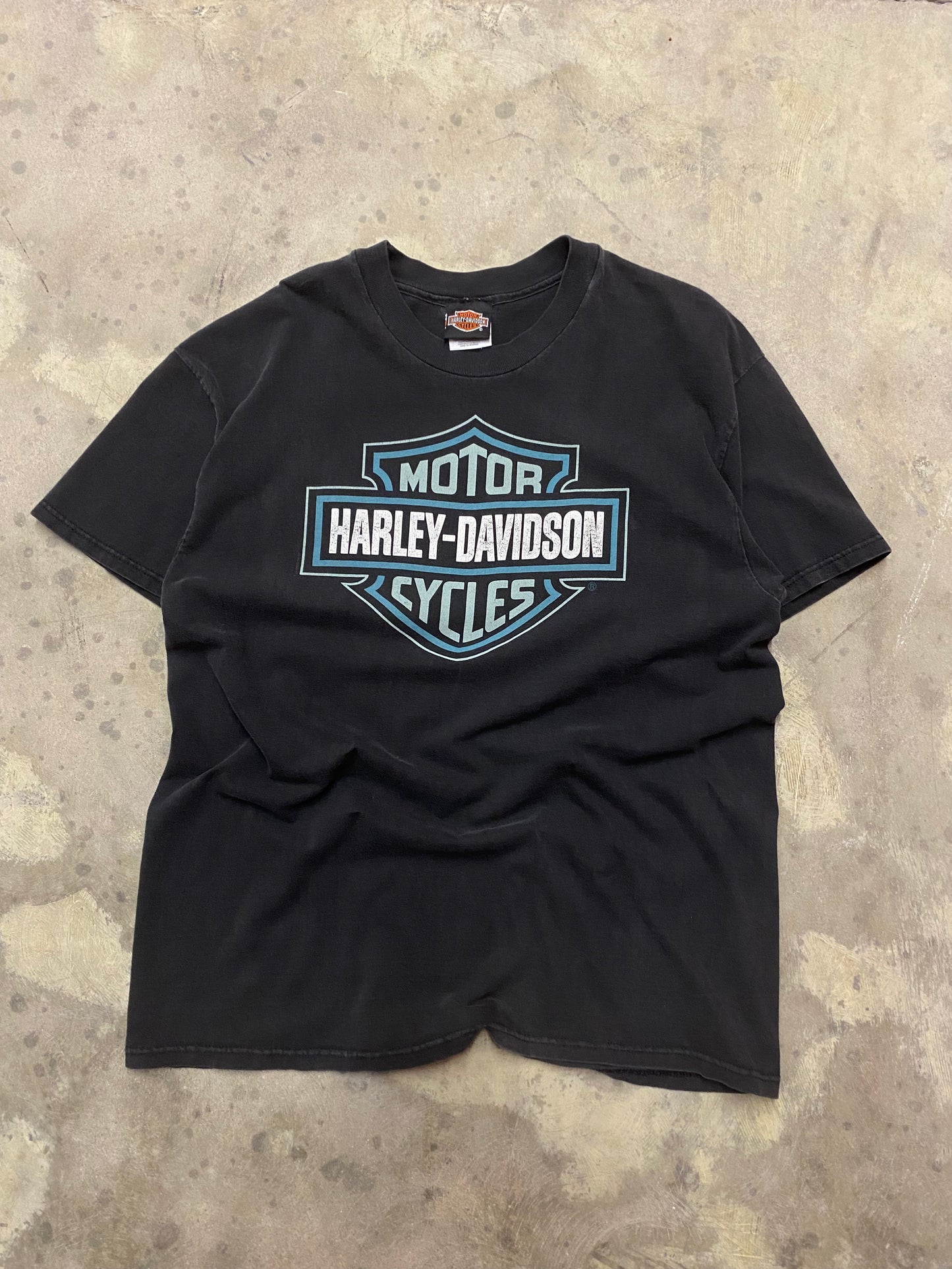 Vintage Harley Davidson Blue shield shirt size extra large