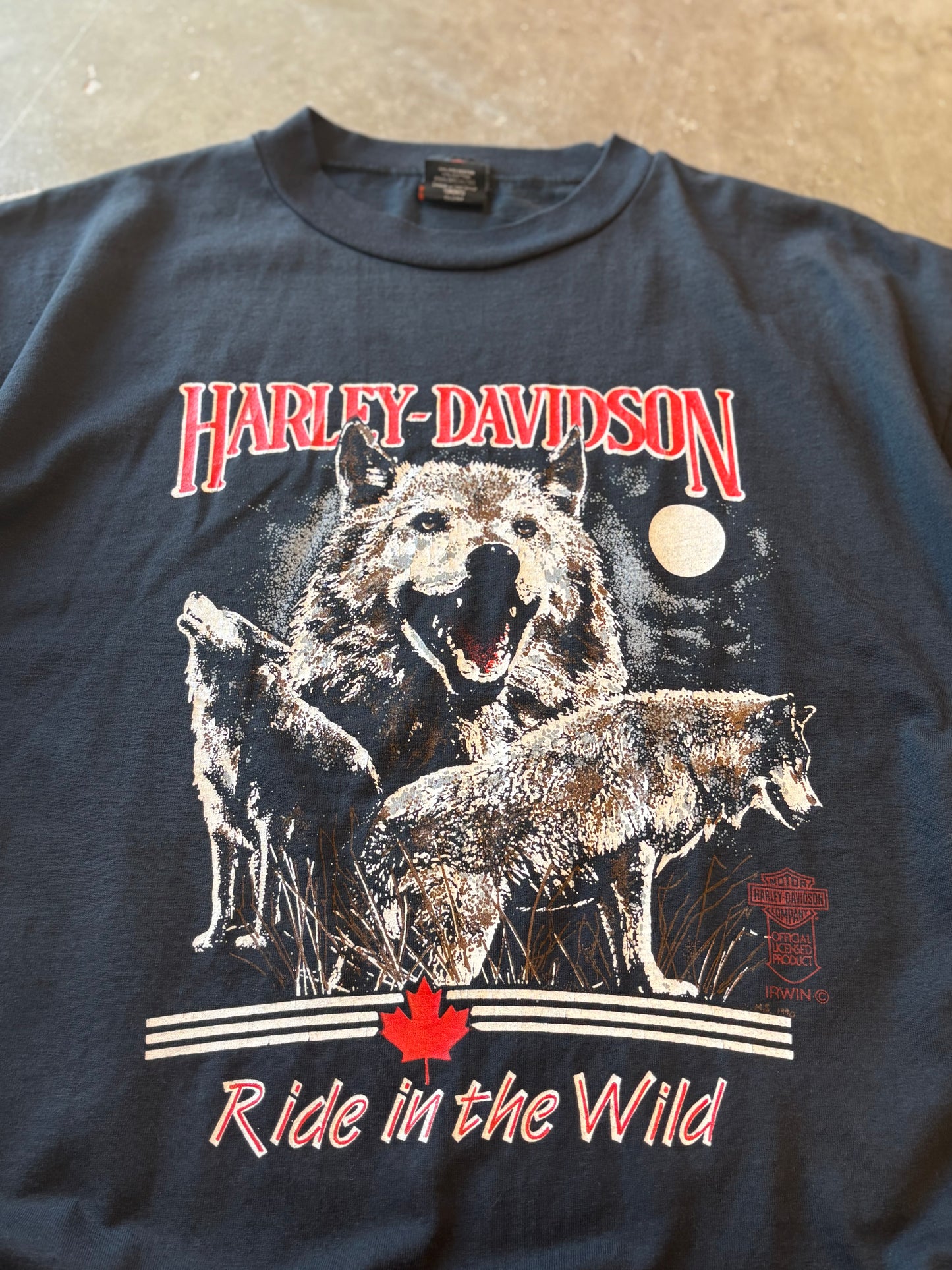 Vintage Harley Davidson Ride in the wild shirt size large