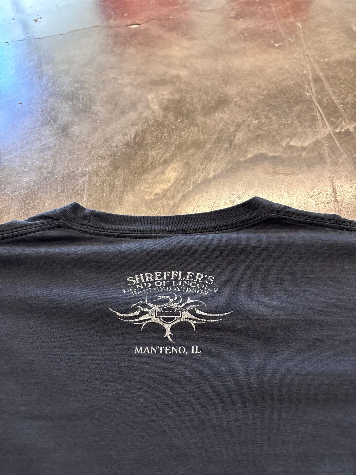 Vintage Harley Davidson chrome flame long sleeve size xl