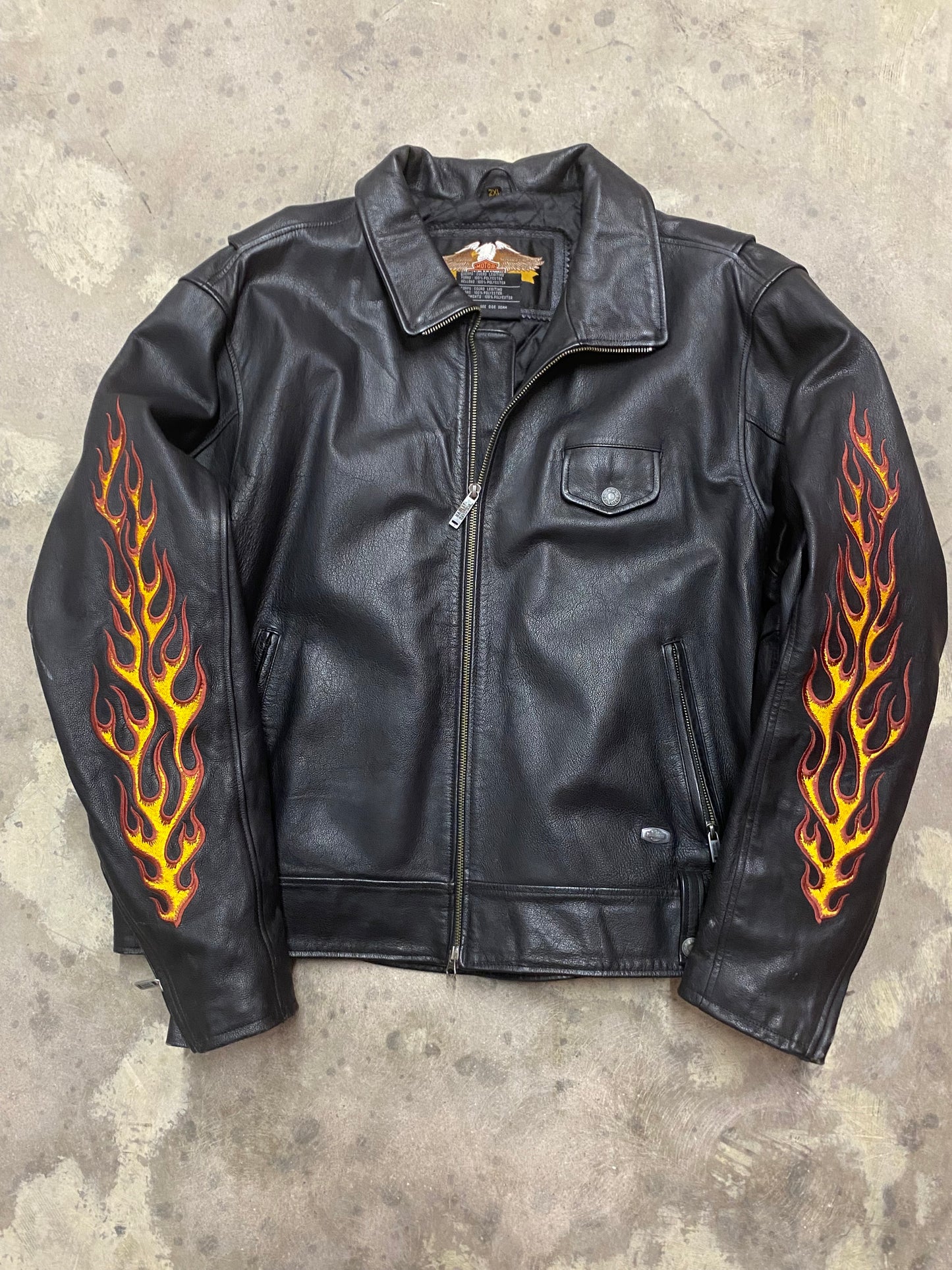Vintage Harley Davidson Leather Jacket size xxl