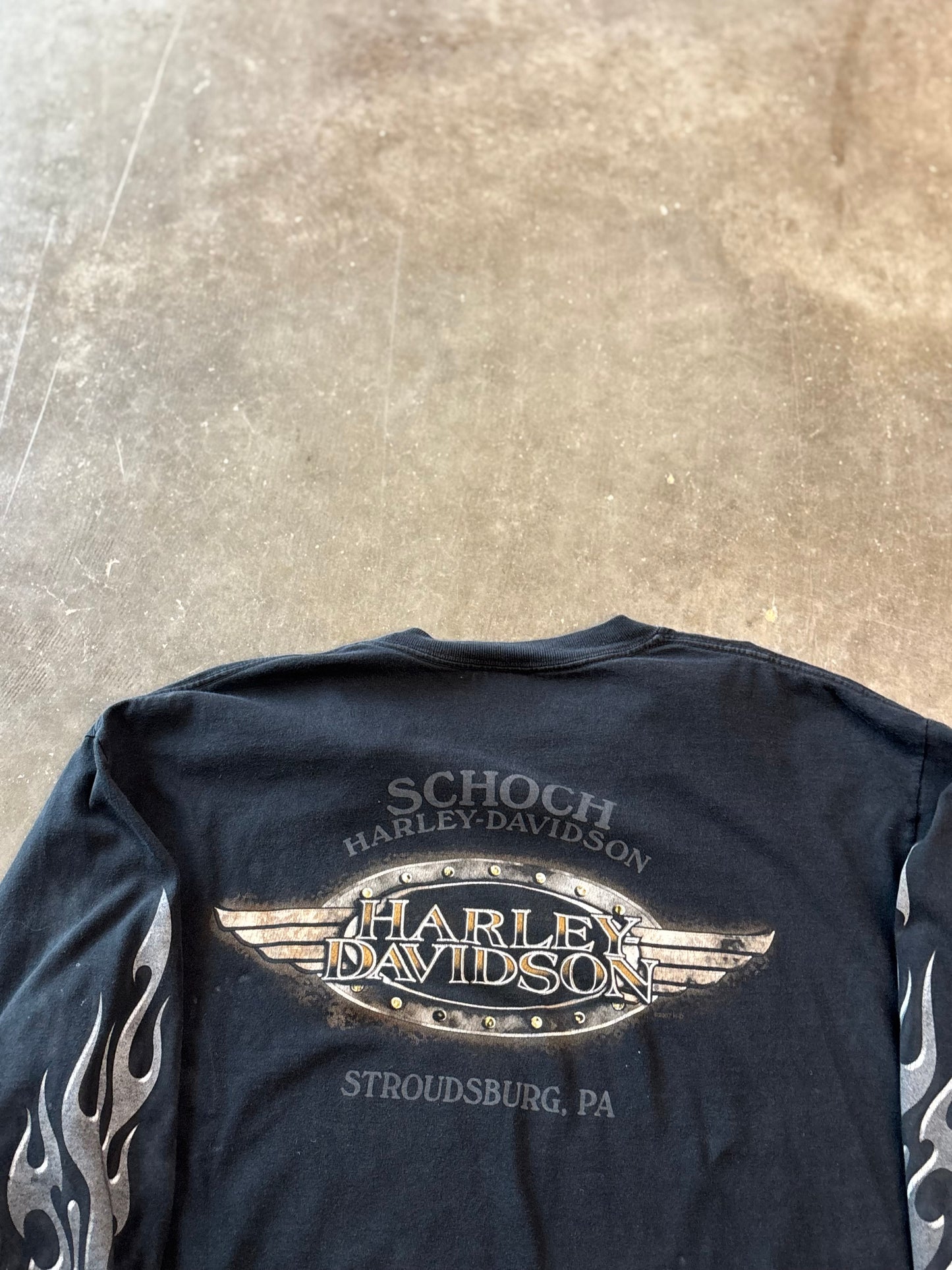 Harley Davidson chrome long sleeve size extra large