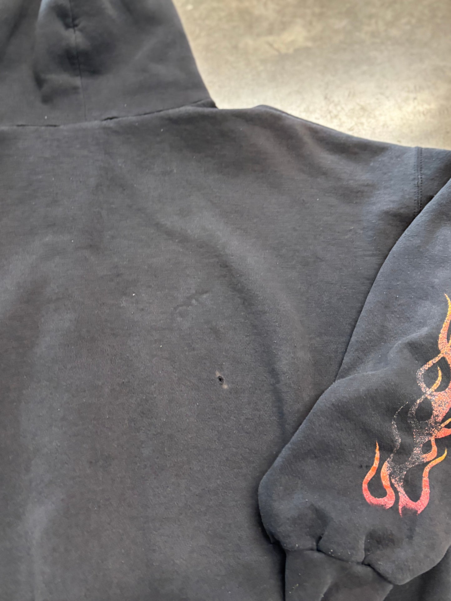 Vintage Harley Flame zip up size 2XL
