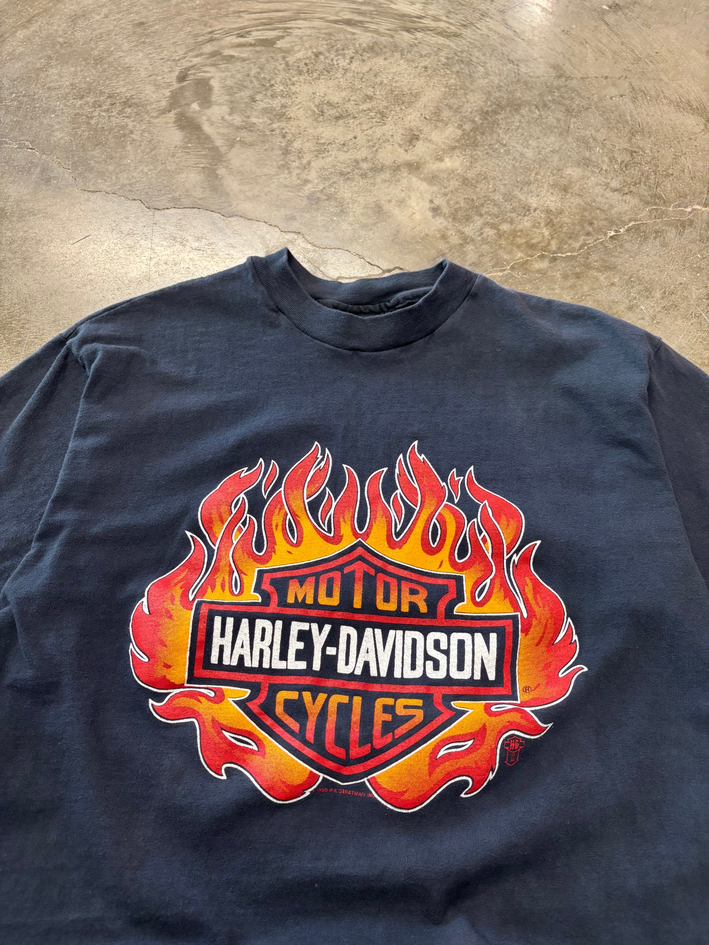 Vintage 80’s Harley Davidson Flame Ball shirt size large