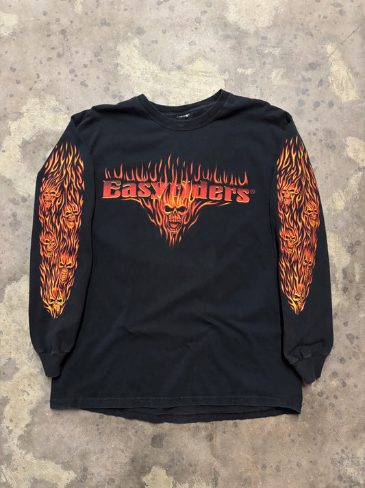 Vintage Easyriders Skull Flame shirt size large