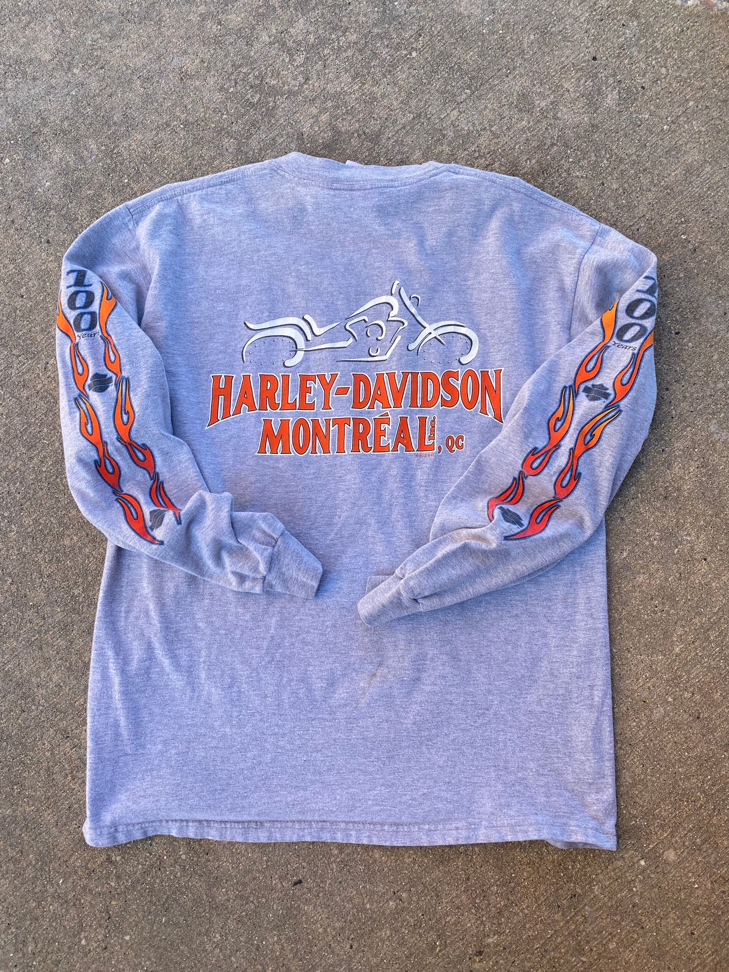 Vintage Harley Davidson 100 Years long sleeve size medium