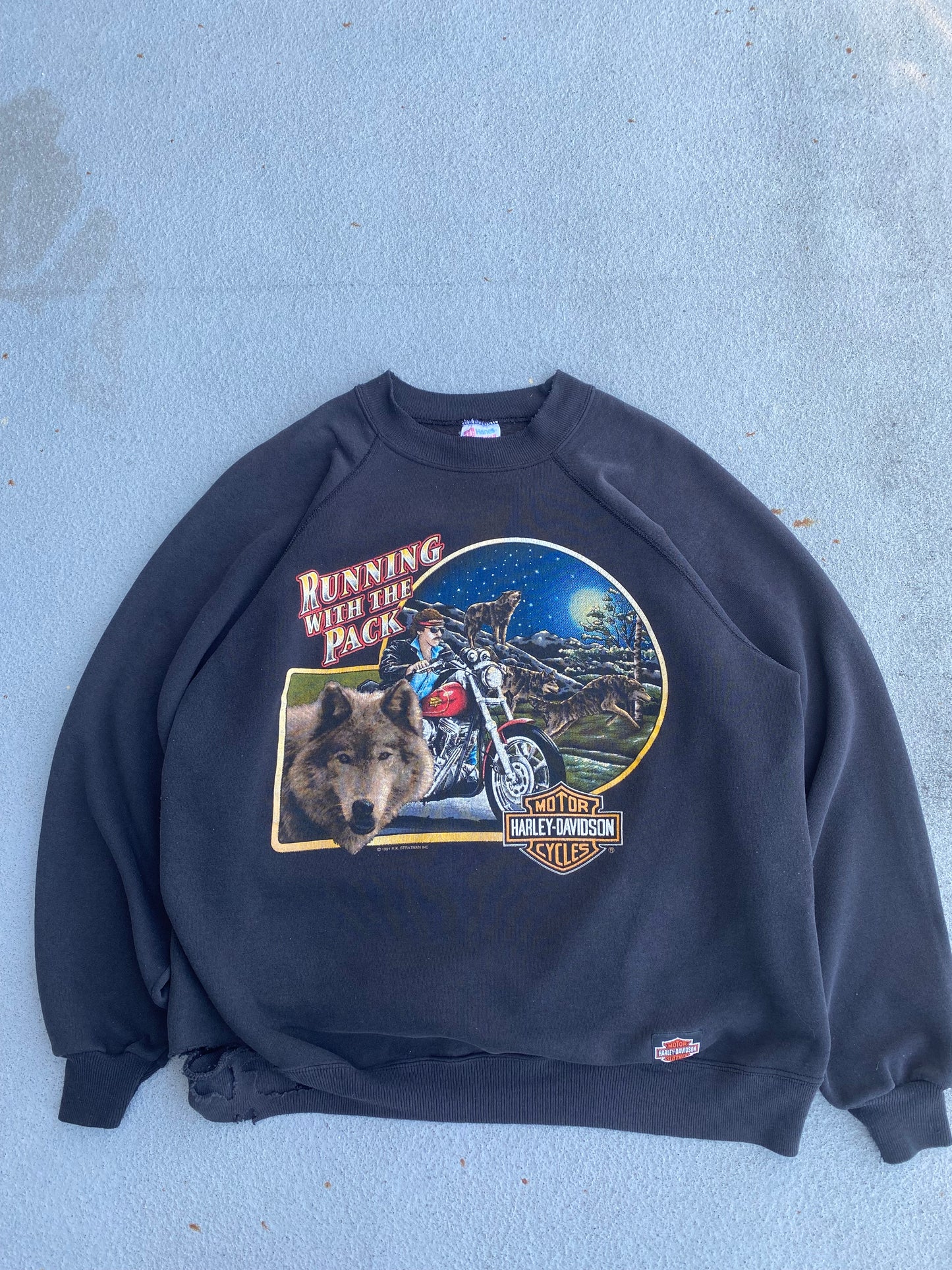 Vintage Harley Davidson Leader of the Pack sweatshirt size XL