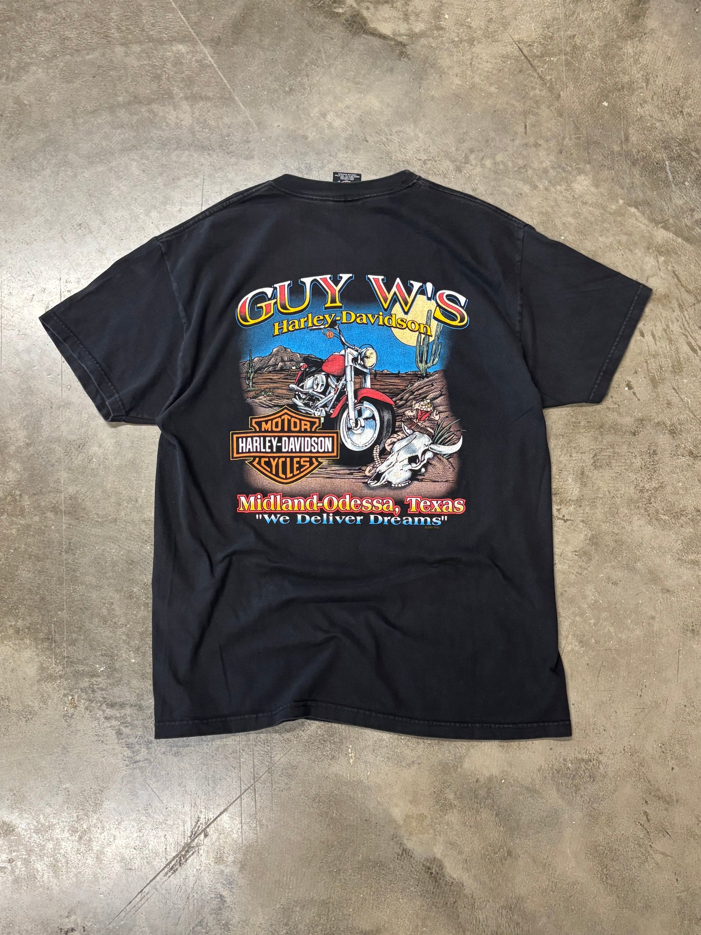 Vintage Harley Davidson feel the heat shirt size large