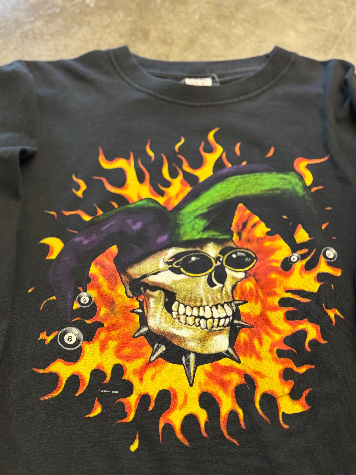 Vintage Jester flame long sleeve size large
