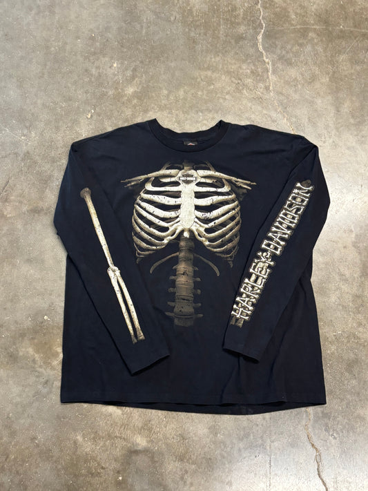 Vintage Harley Davidson skull long sleeve 2XL