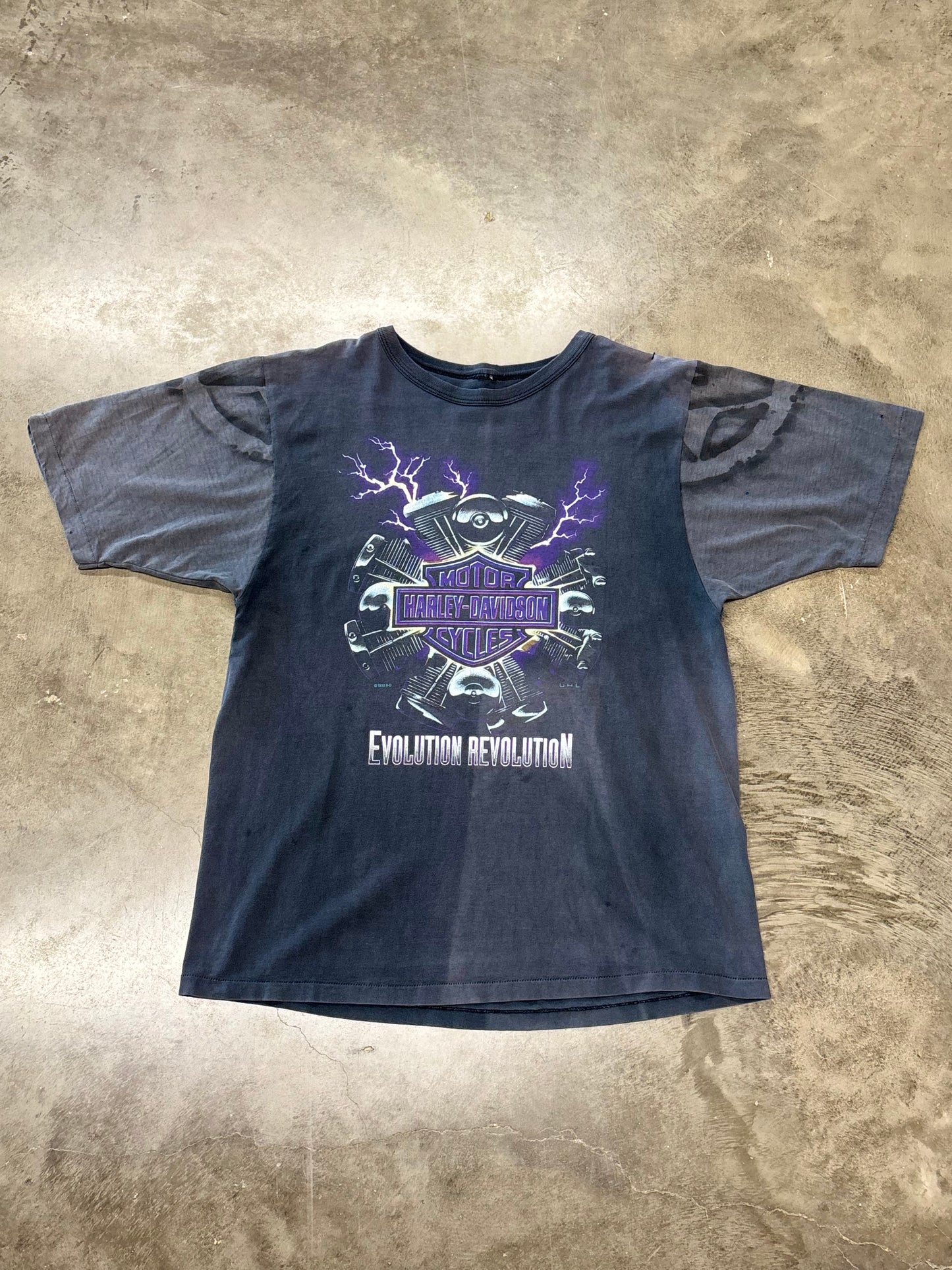 Vintage Harley Davidson Purple Lightning shirt size xl