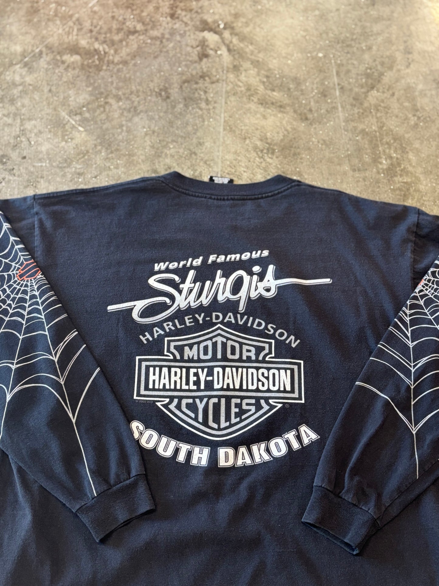 Vintage Harley Davidson spiderweb size xl