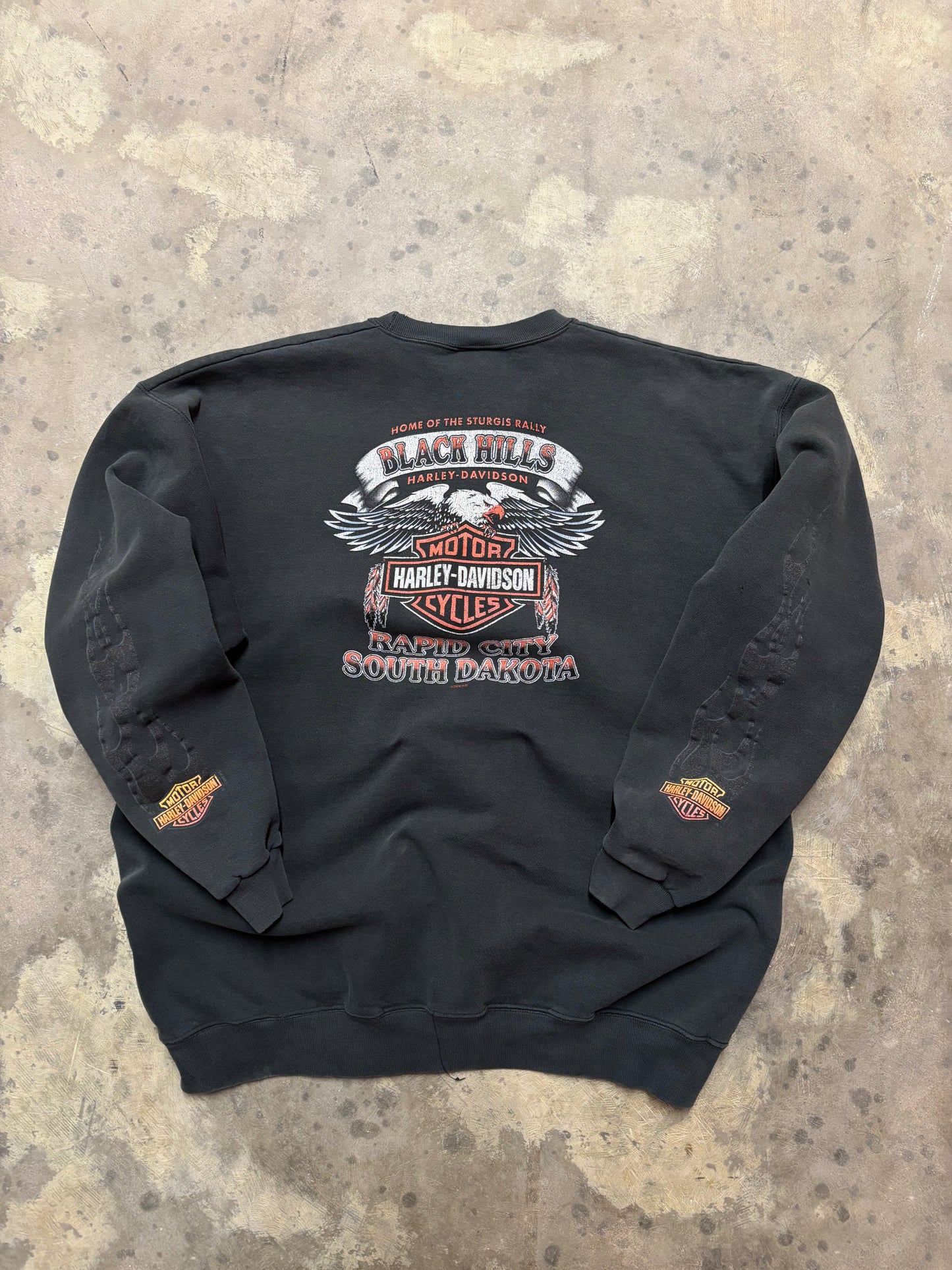 Vintage Harley Davidson Flame sweatshirt size XXL