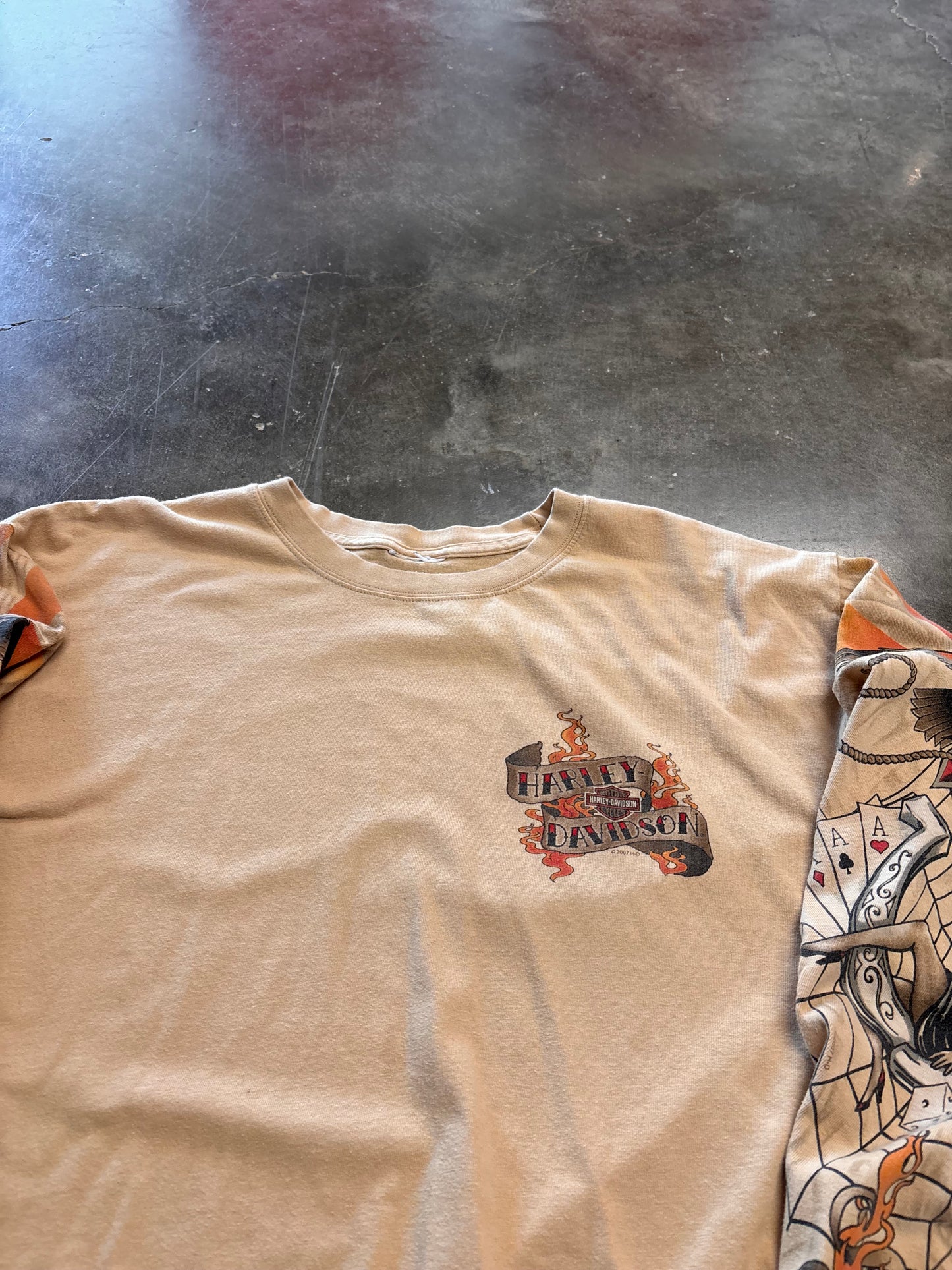 Harley Davidson Tattoo long sleeve size xl