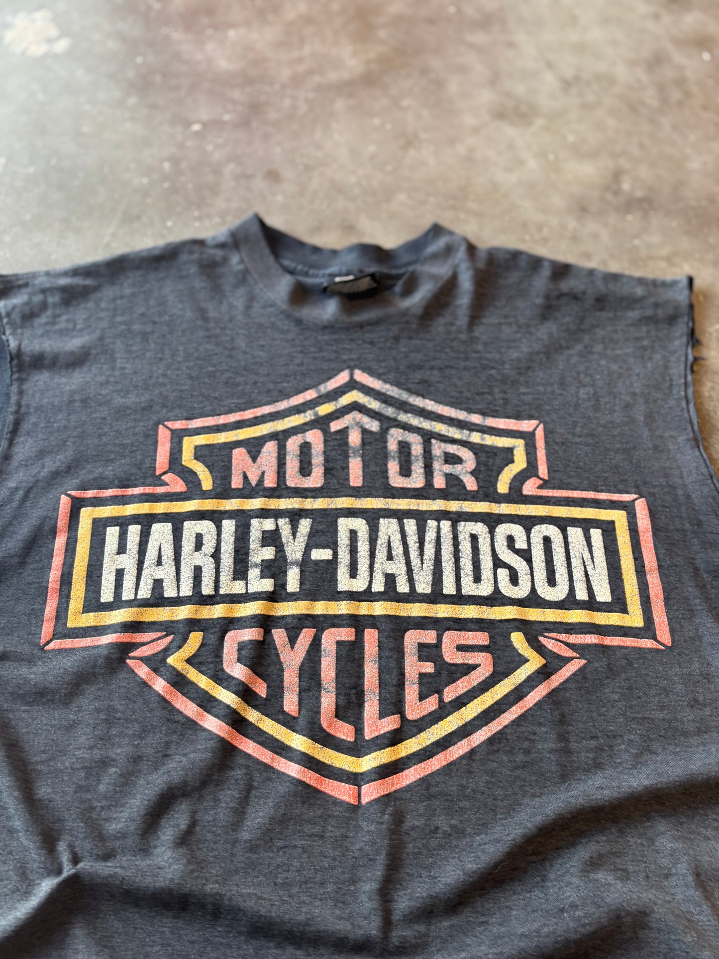 Vintage Chopped Harley Davidson shirt size XL