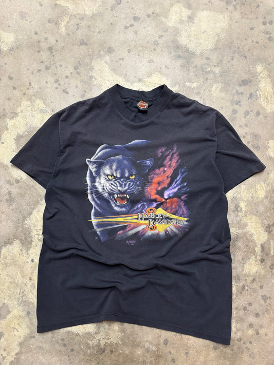 Vintage Harley Davidson 3d emblem panther shirt size extra large