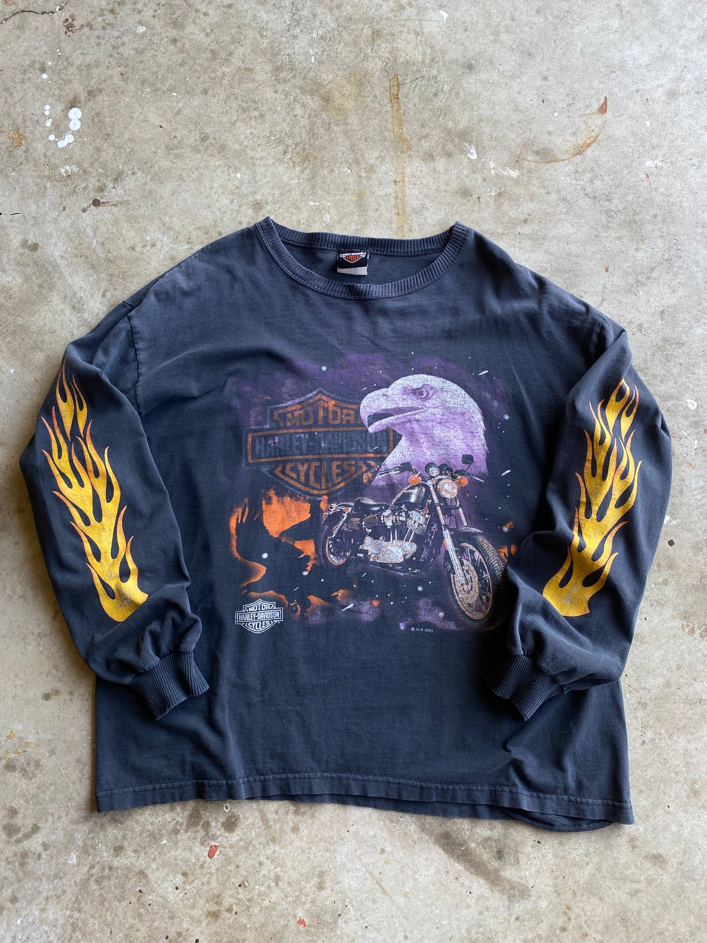Vintage Harley Davidson Nigh Rider Eagle long sleeve size extra large shirt
