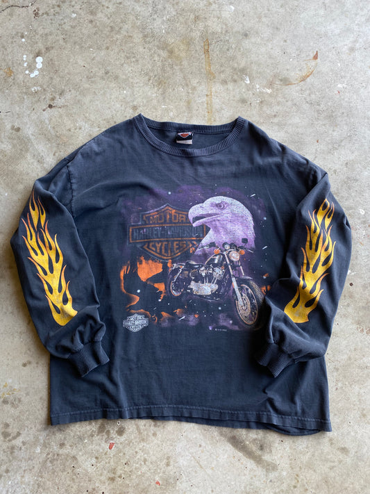 Vintage Harley Davidson Nigh Rider Eagle long sleeve size extra large shirt