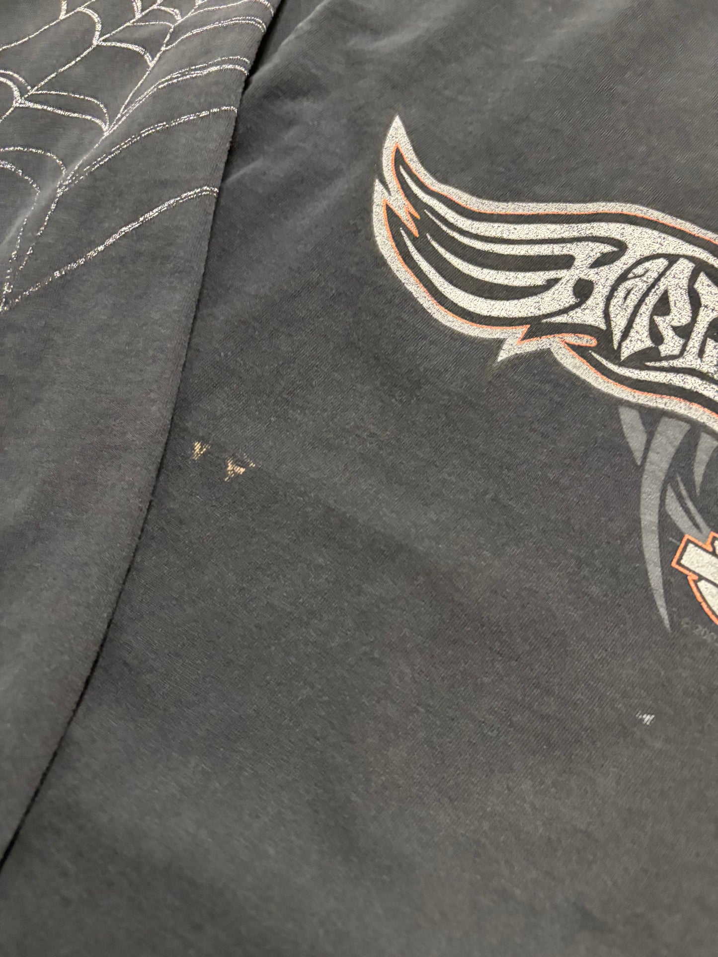 Vintage Harley Davidson Spider Web long sleeve shirt size large
