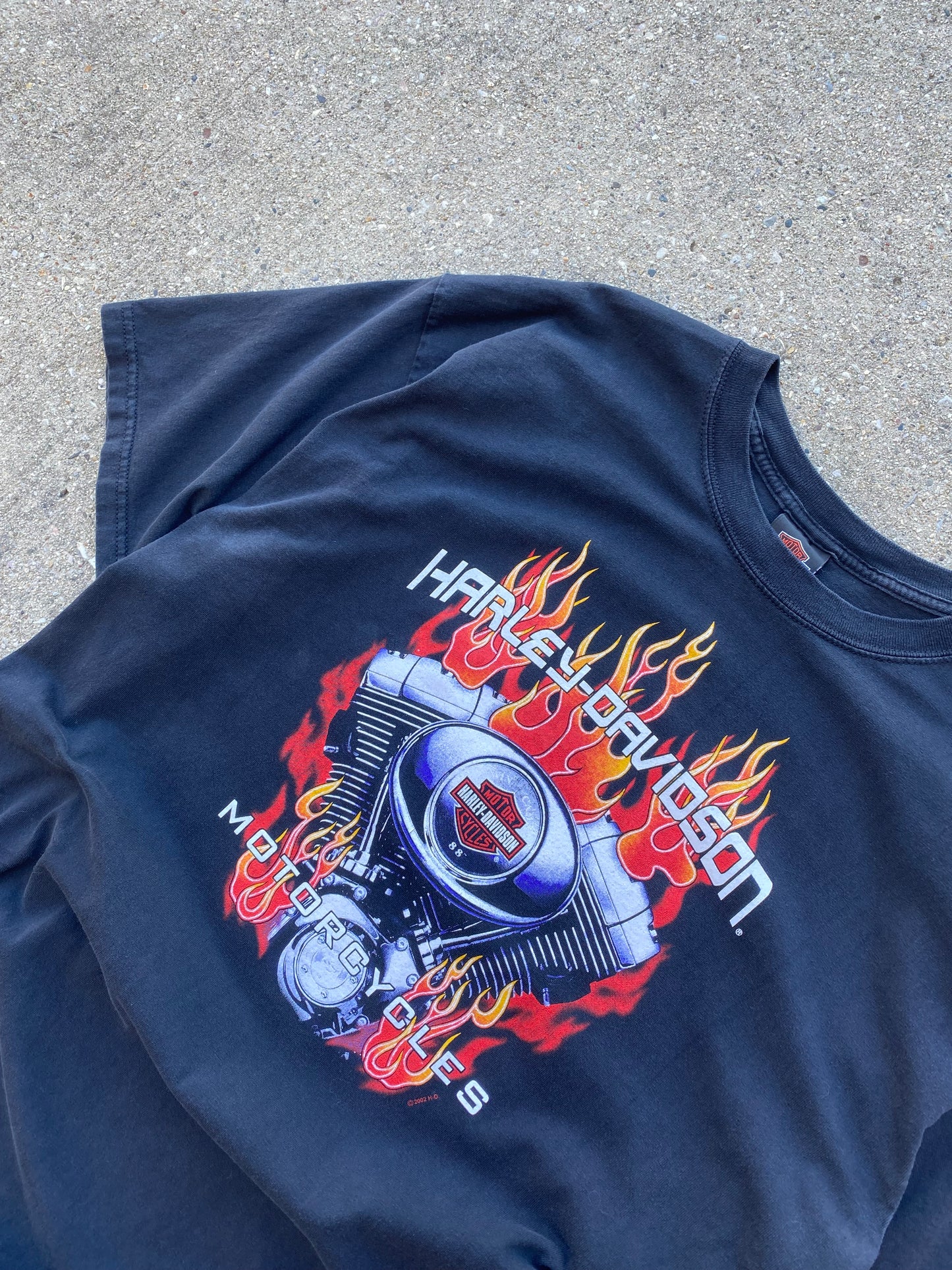 Vintage Harley Davidson Flaming shovel head shirt size extra large