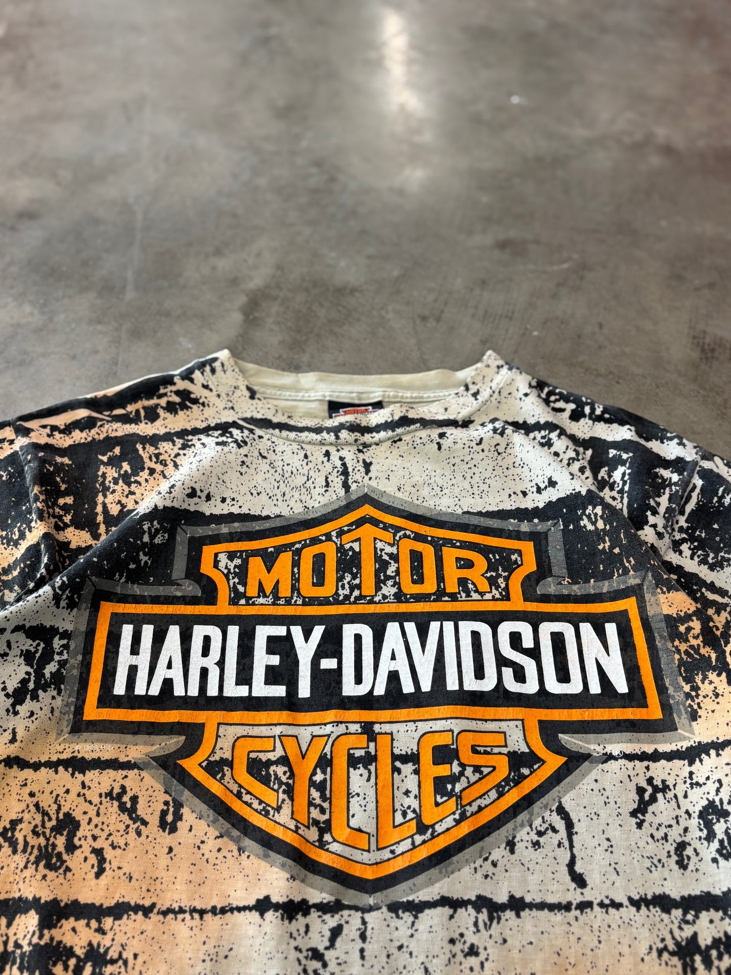 Vintage Harley Davidson Sam blaze aop size large