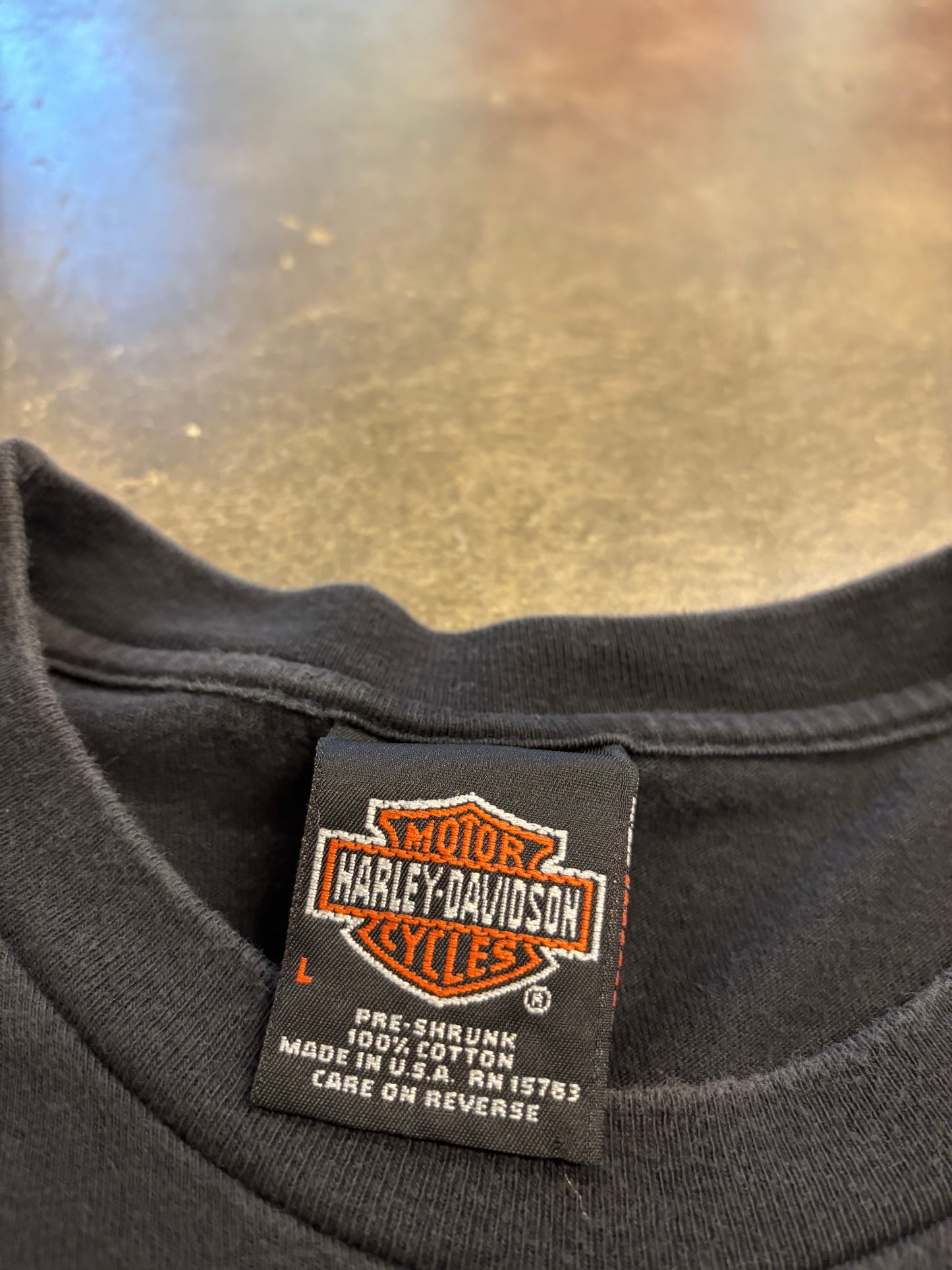 Vintage Harley Davidson Shamrock long sleeve size large