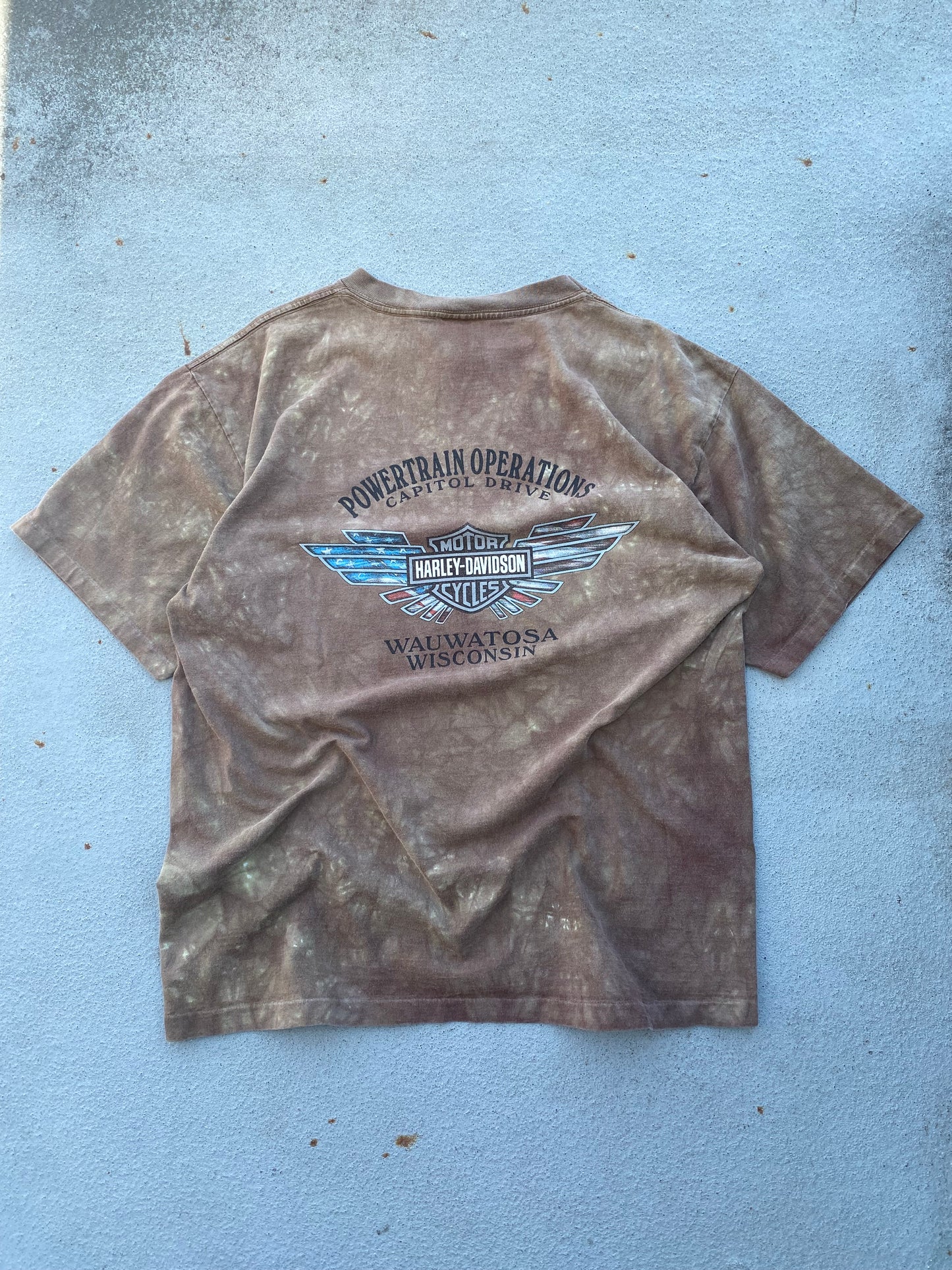 Vintage Harley Eagle AOP shirt Fits XL