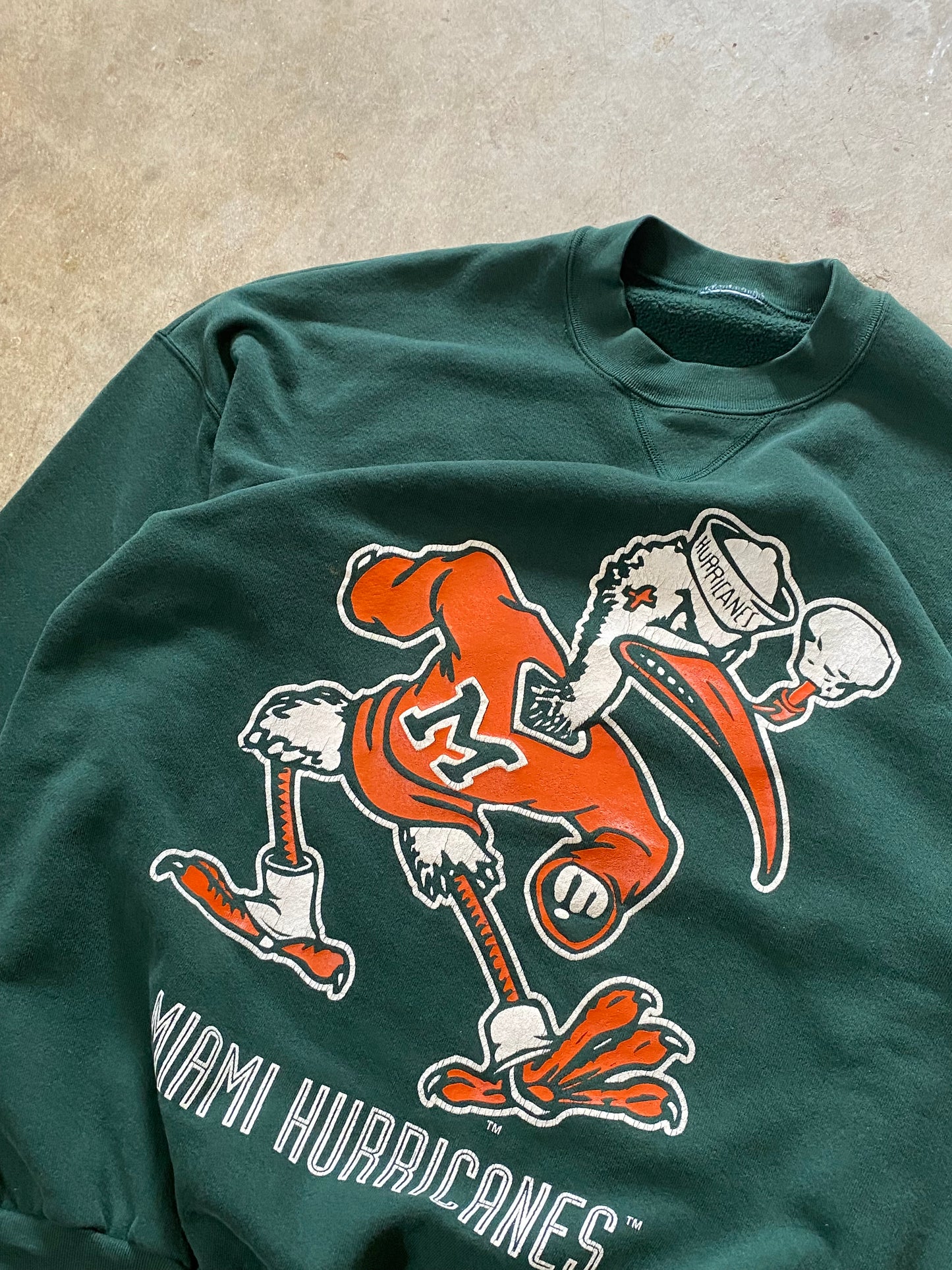 Vintage Miami Hurricanes Earth Tone Sweatshirt Size XL